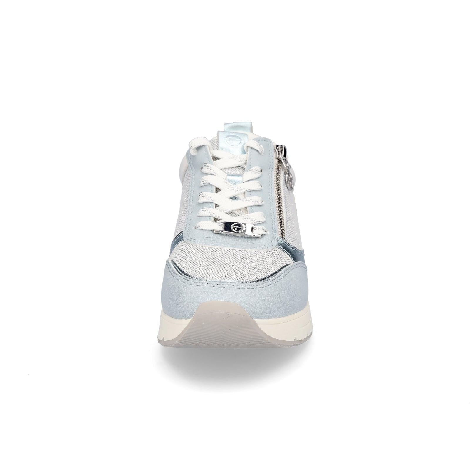 Tamaris Damen Sneaker hellblau Glitzer