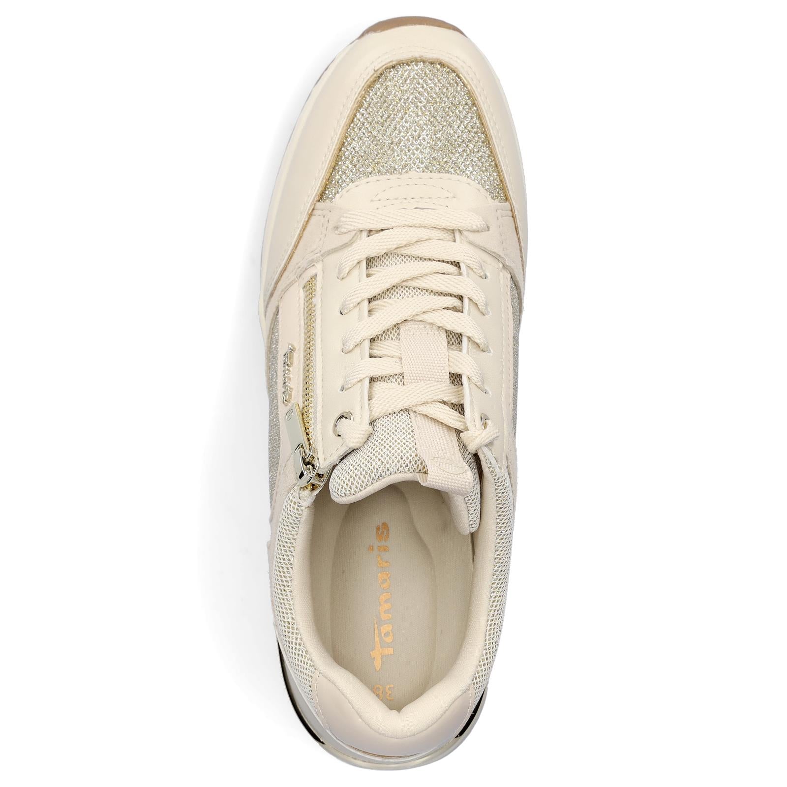 Tamaris Damen Sneaker creme
