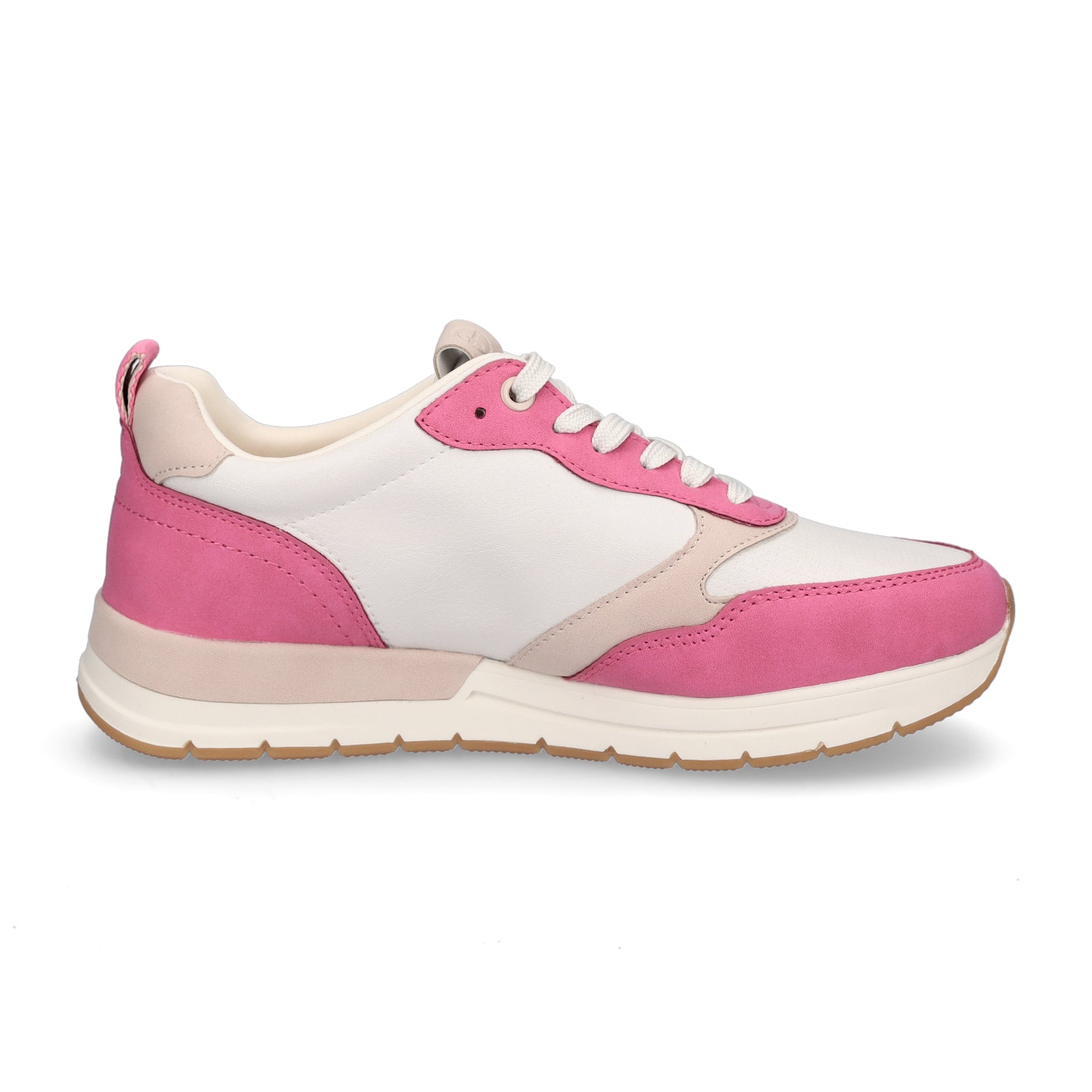 Tamaris Damen Sneaker fuchsia weiß