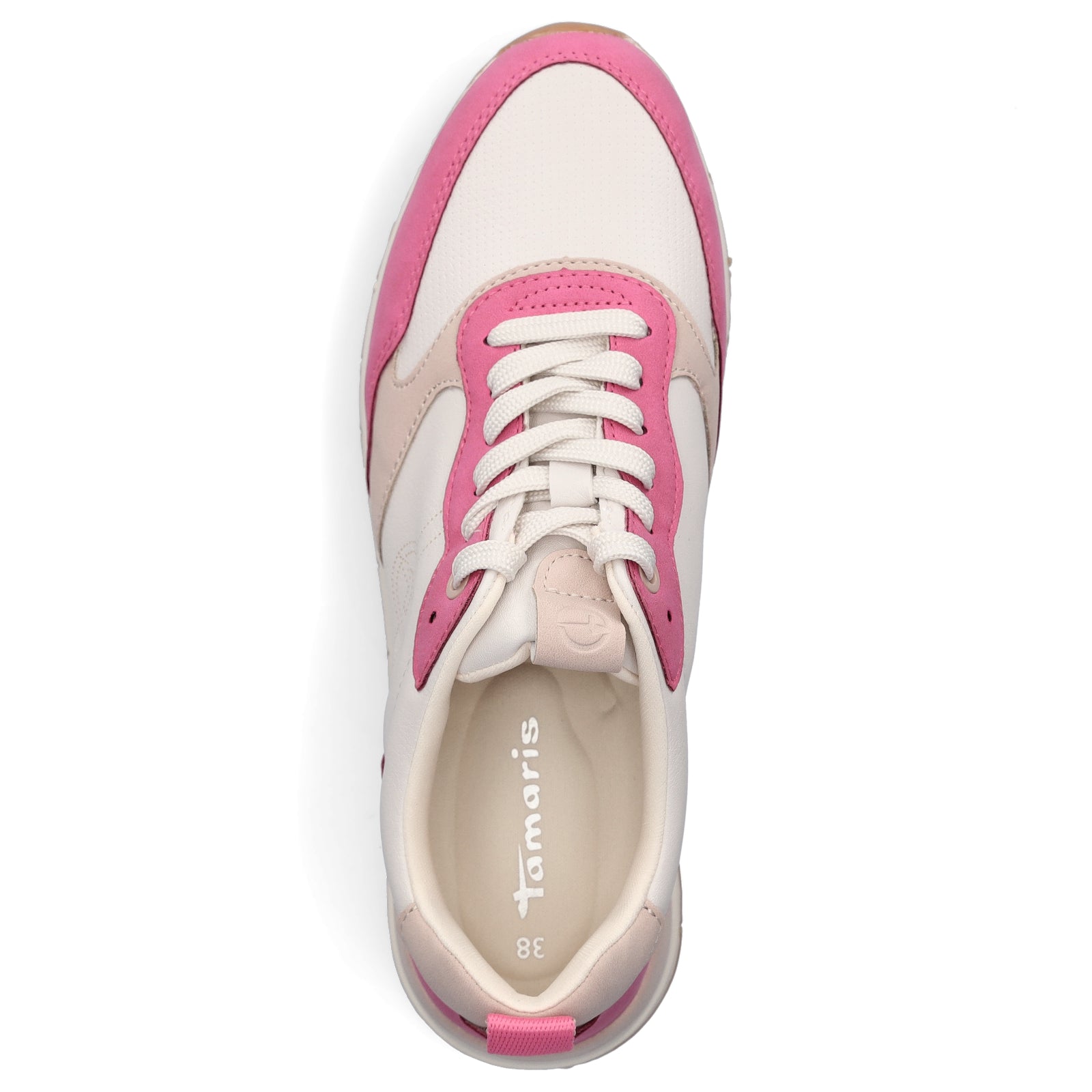Tamaris Damen Sneaker fuchsia weiß