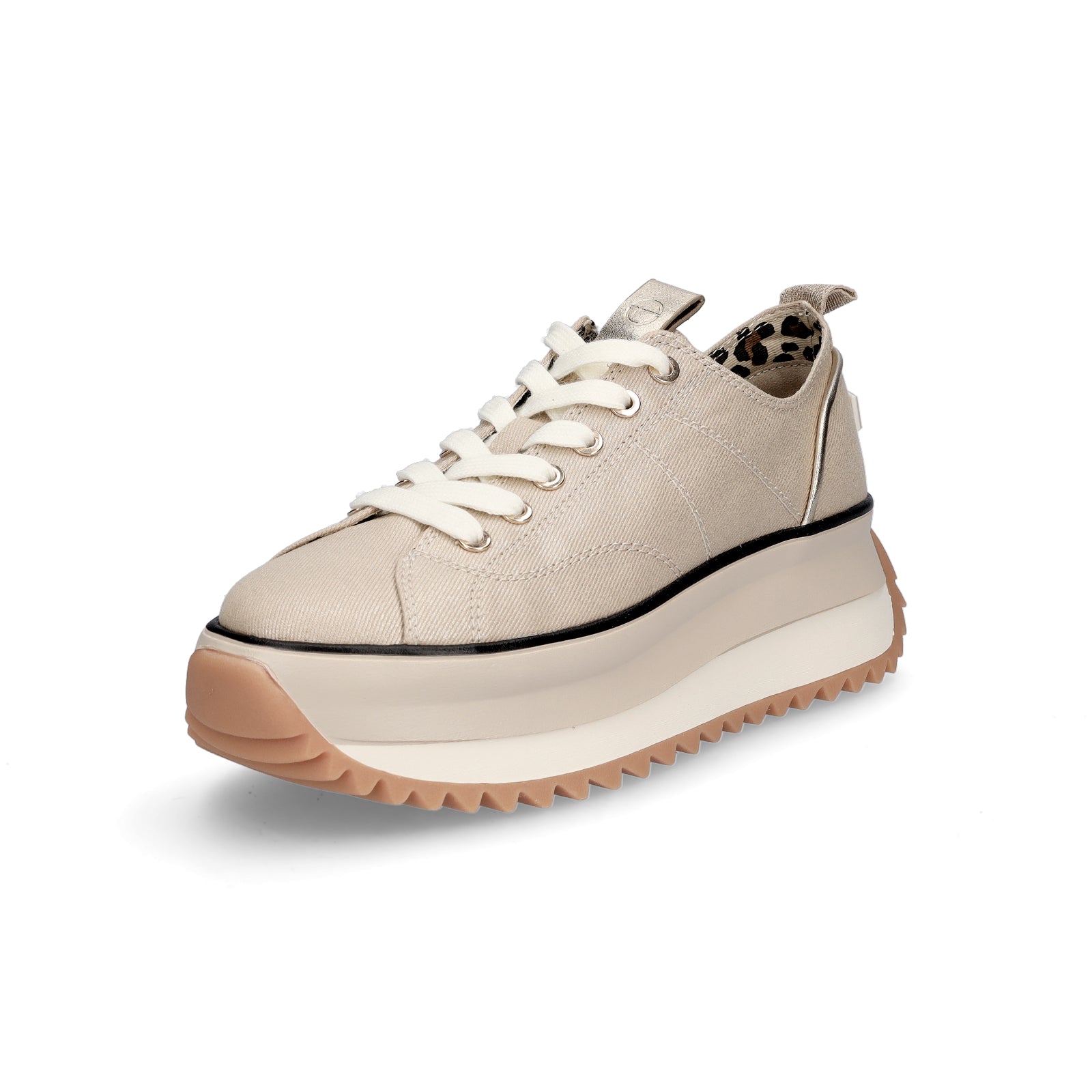 Tamaris women's platform sneakers gold