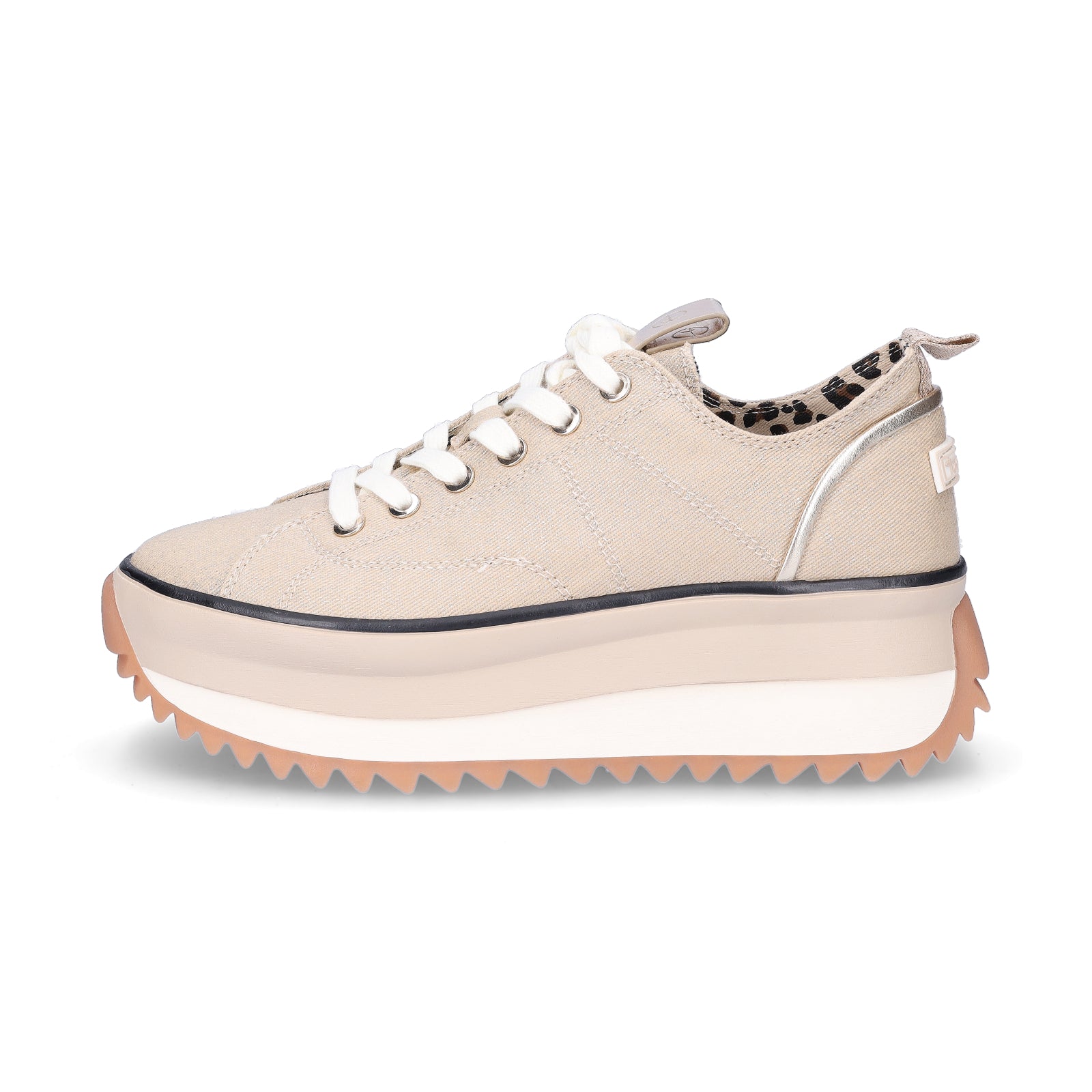 Tamaris women's platform sneakers gold