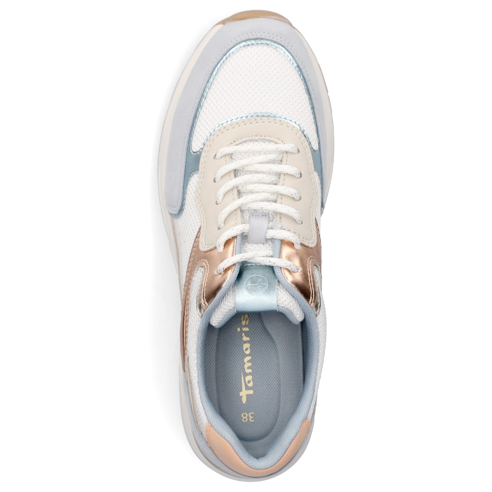 Tamaris women's sneakers light blue combo