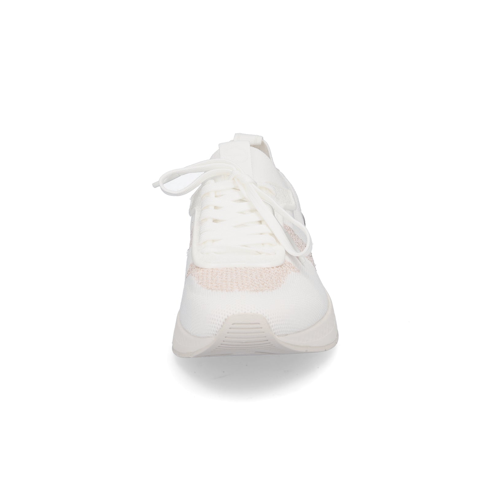 Tamaris Damen Strick Sneaker weiß roségold