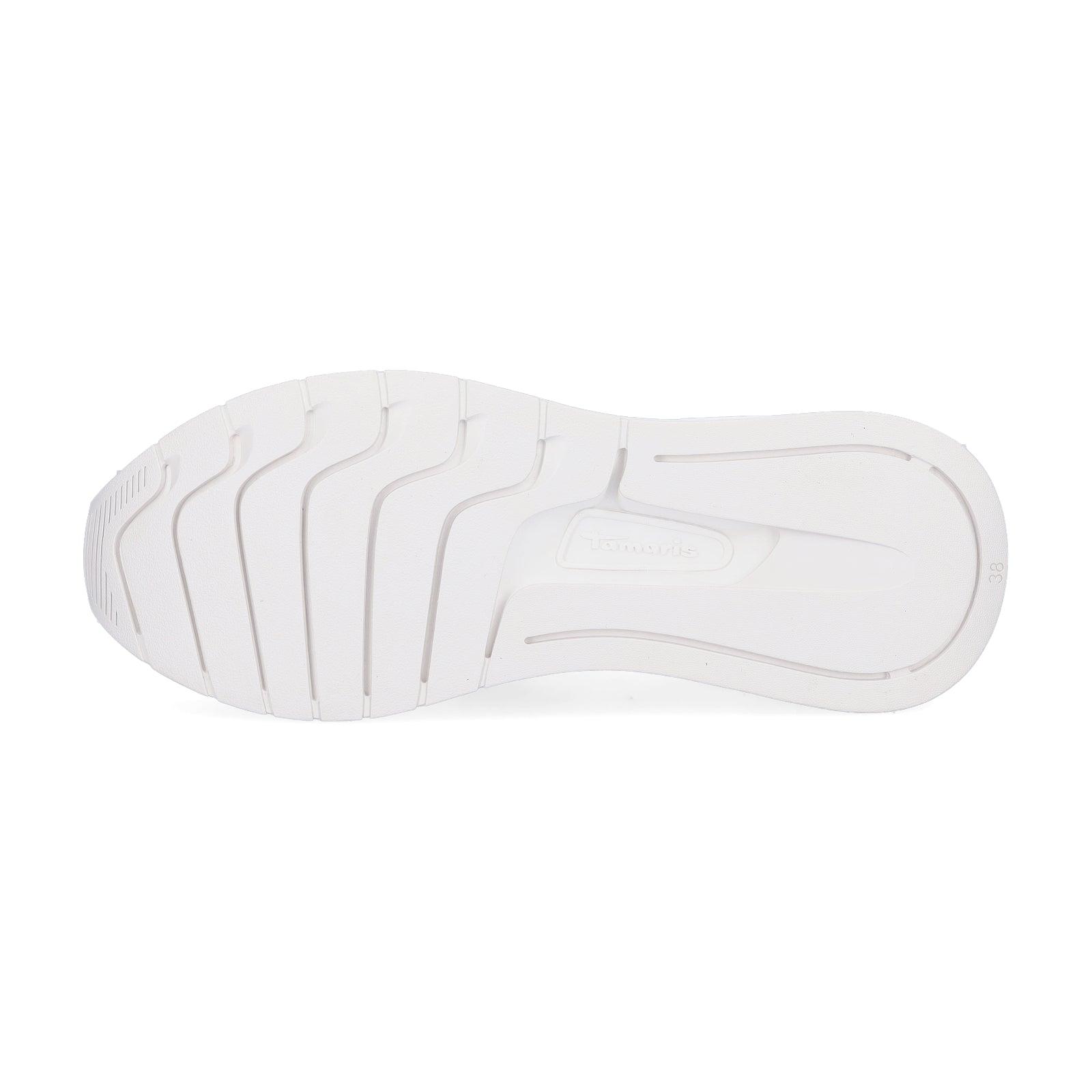 Tamaris Damen Strick Sneaker weiß roségold