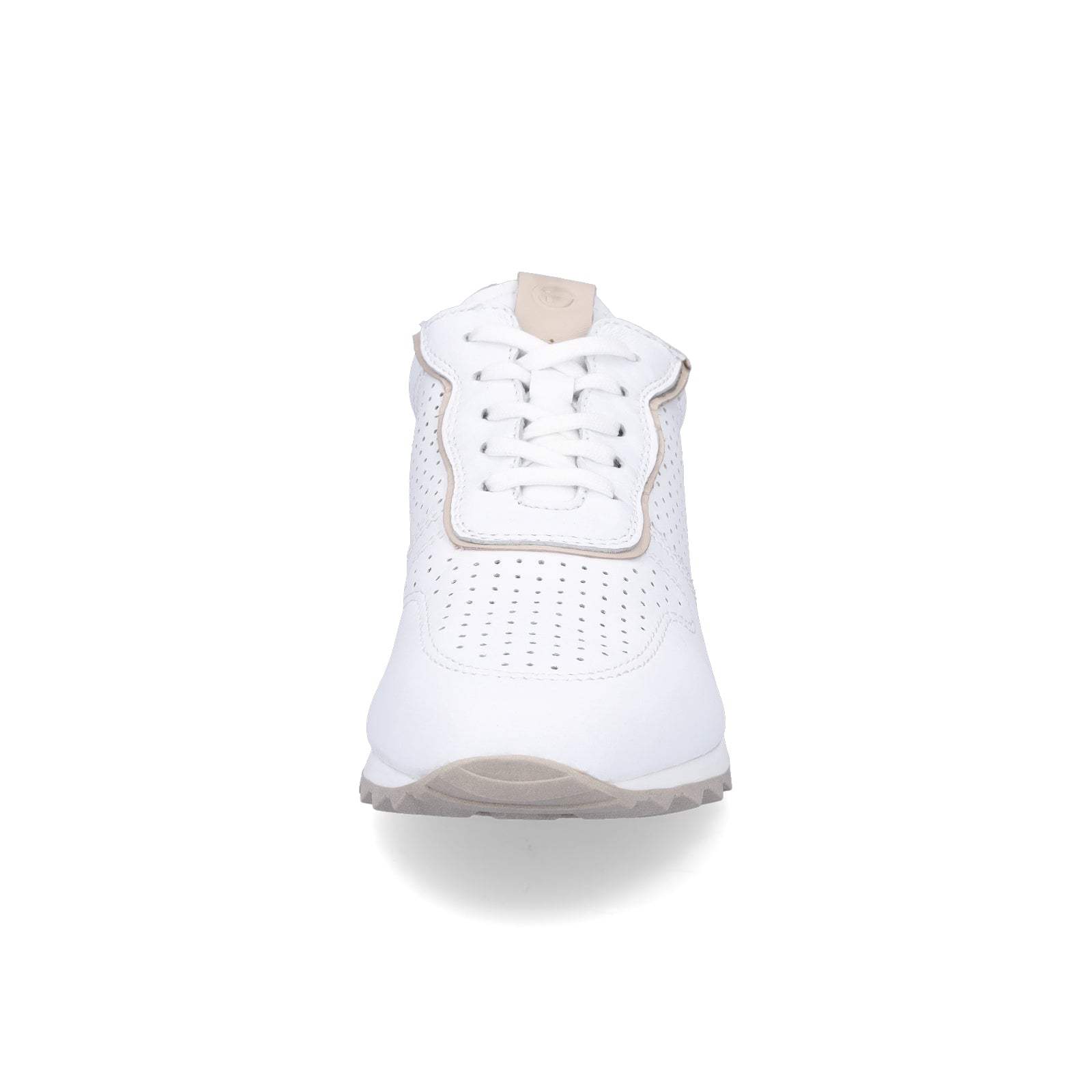 Tamaris Damen Leder Sneaker weiß natur