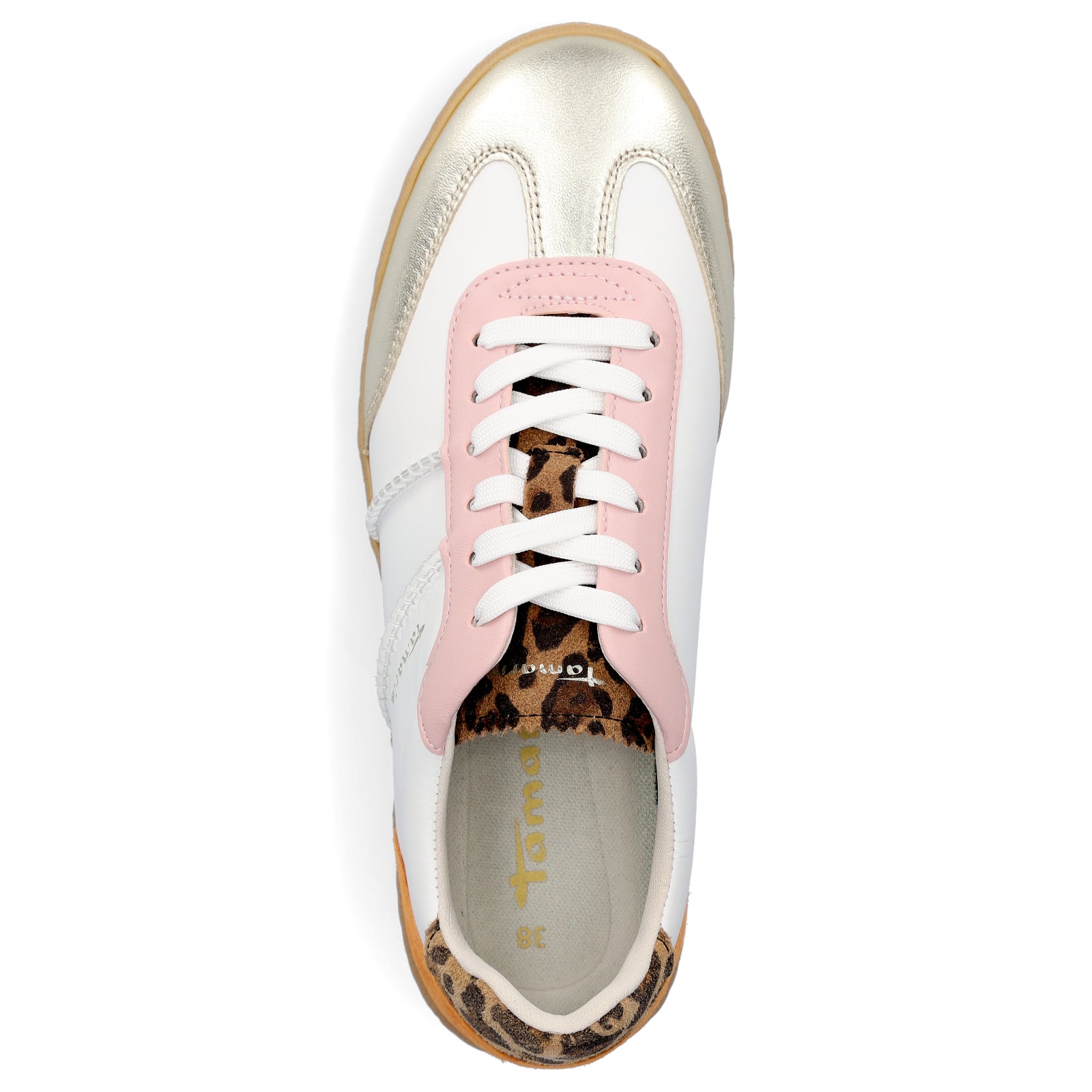 Tamaris Damen Sneaker gold kombi