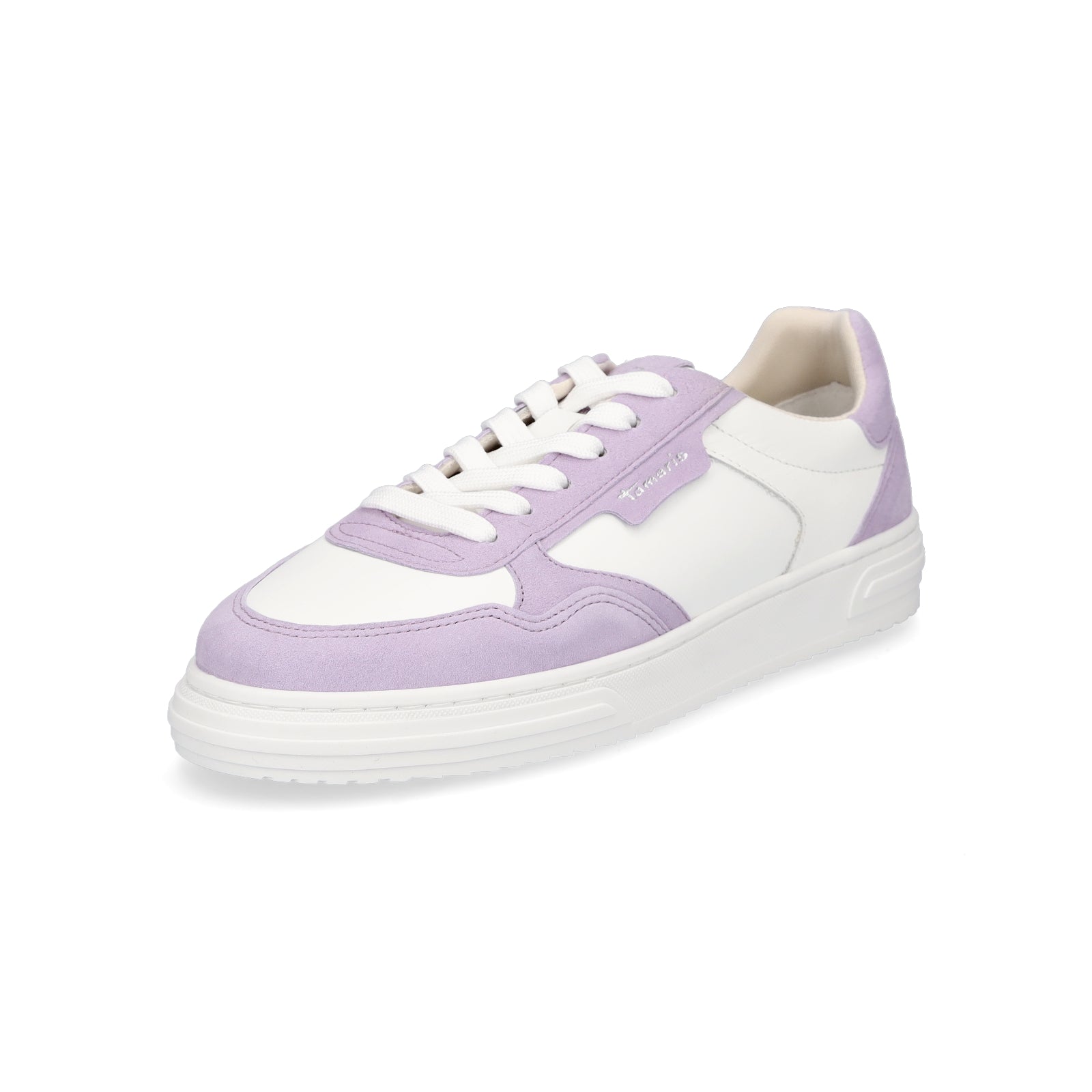 Tamaris Damen Sneaker weiß lavendel