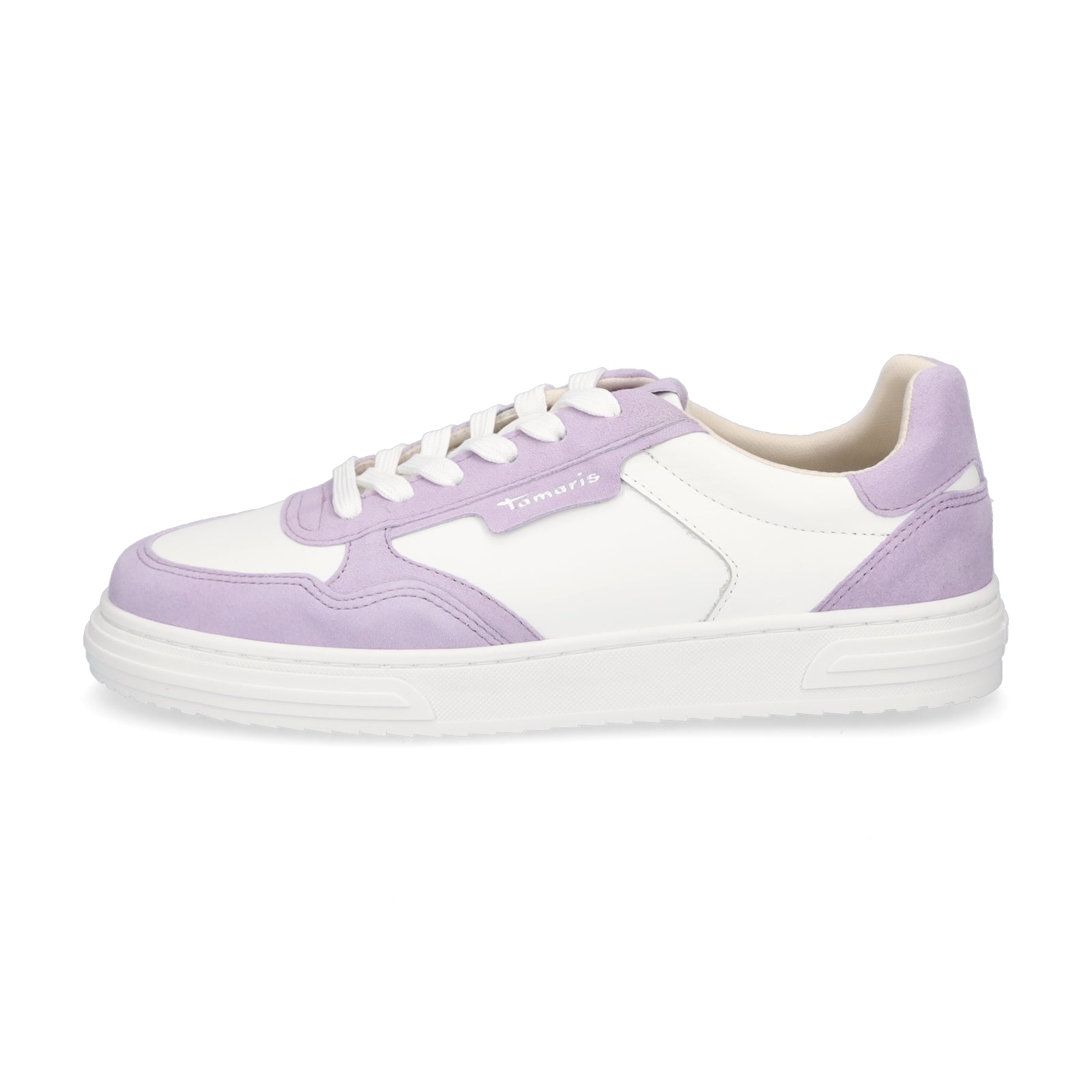 Tamaris Damen Sneaker weiß lavendel