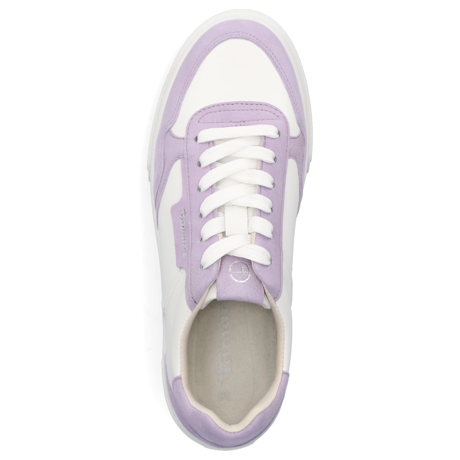 Tamaris Damen Sneaker weiß lavendel