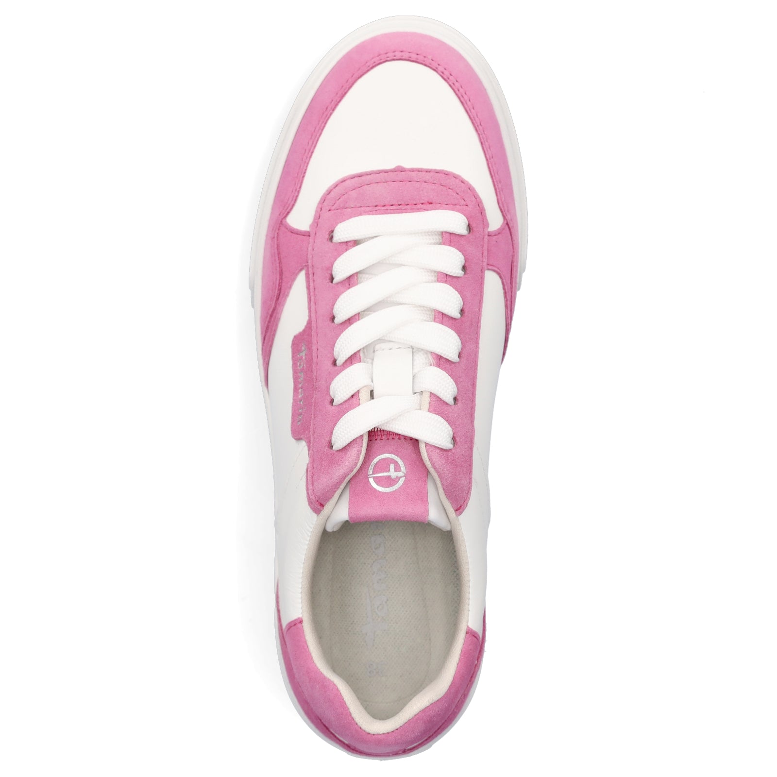 Tamaris Damen Sneaker weiß pink