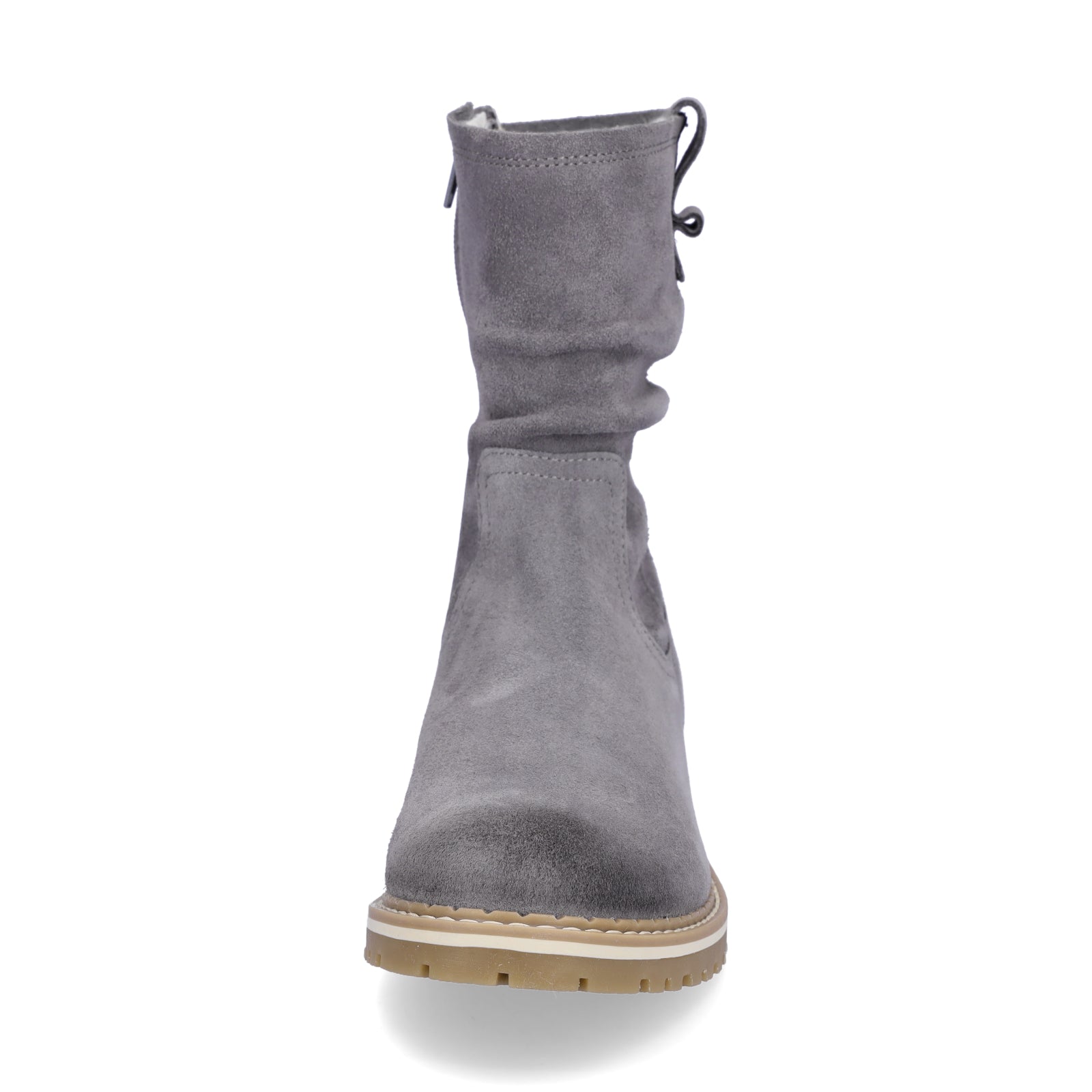 Tamaris Damen Leder Boot grau