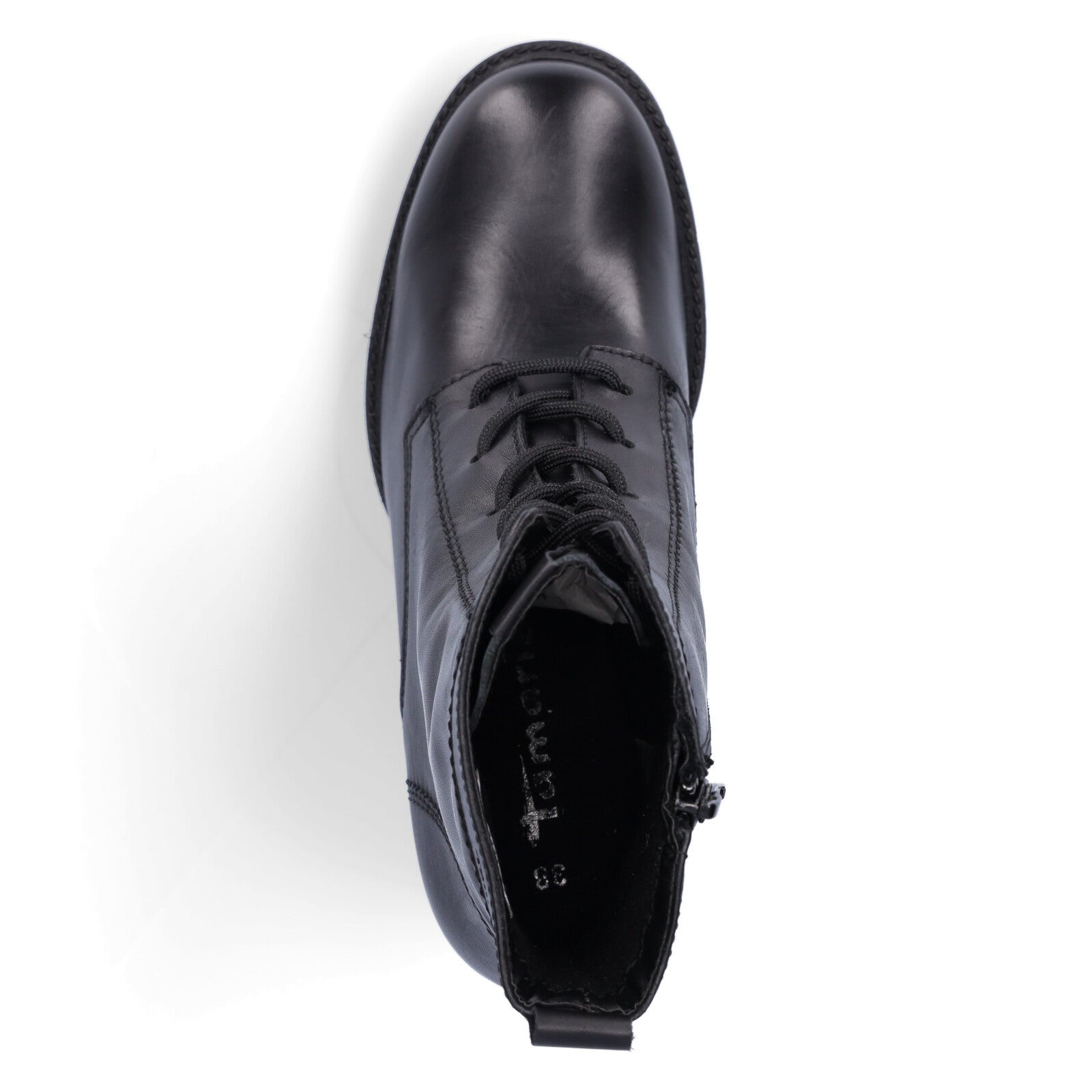 Tamaris Damen Leder Stiefelette schwarz