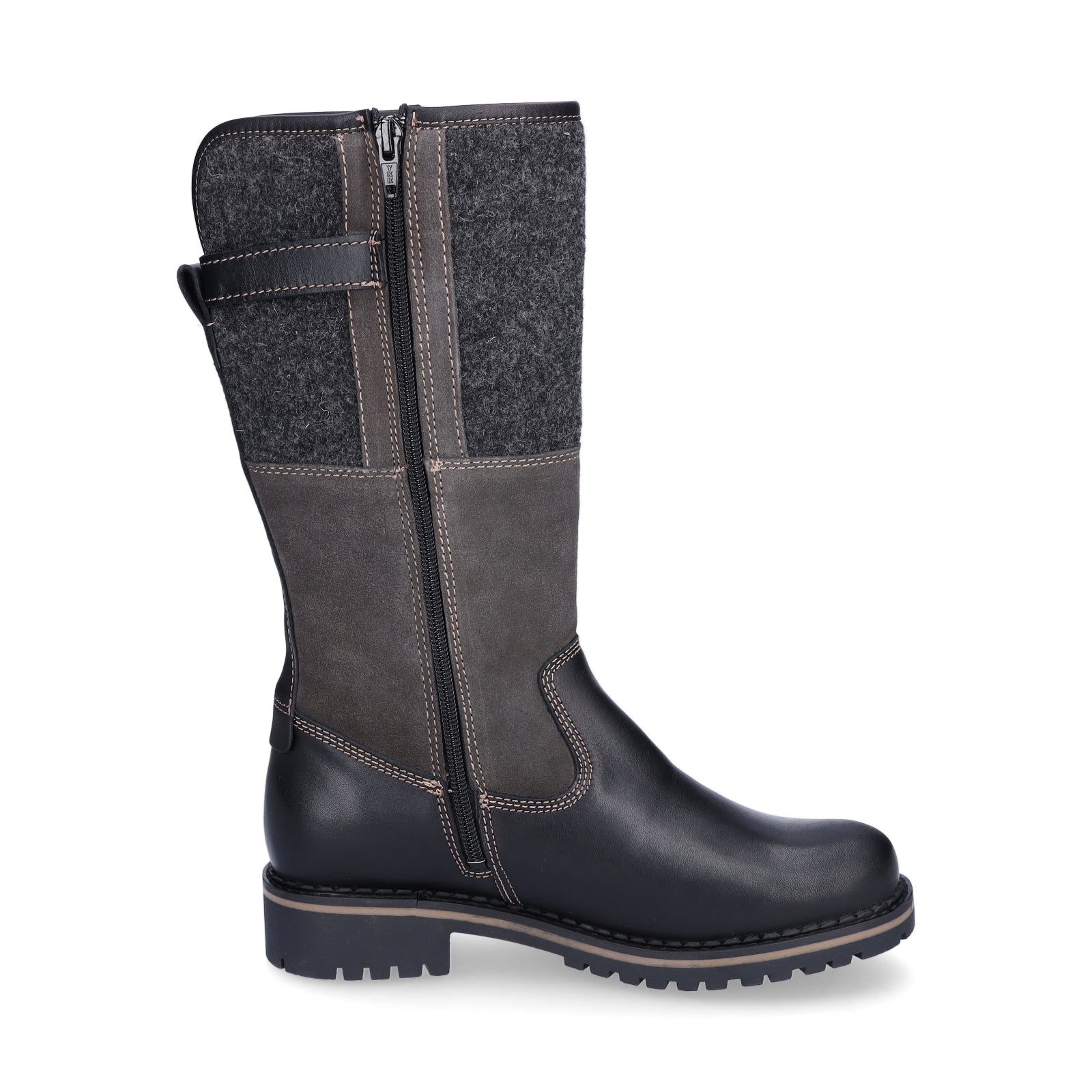 Tamaris Damen Stiefel schwarz combi