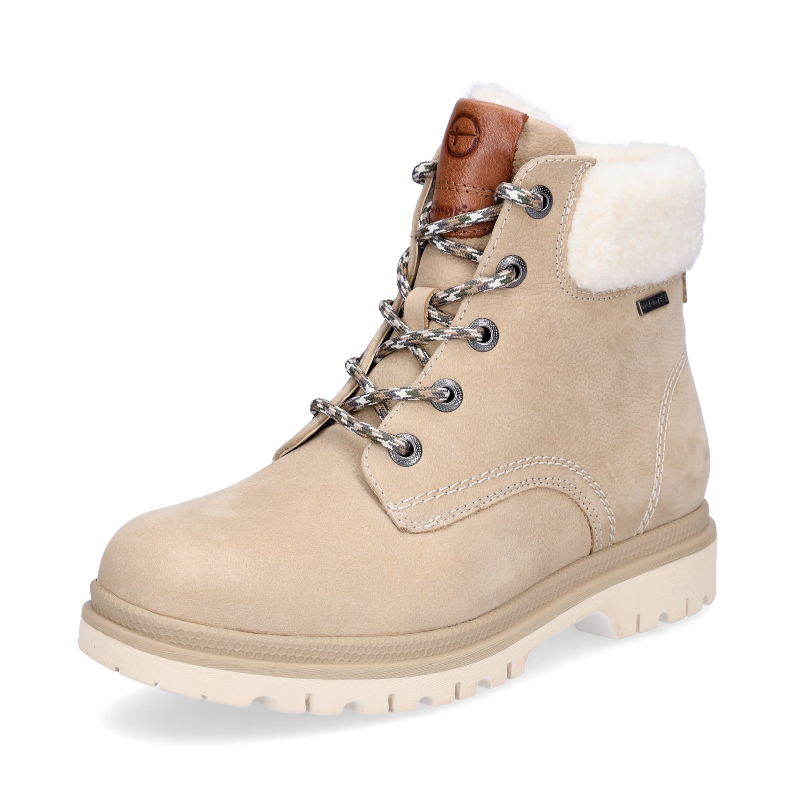 Tamaris Damen Schnürboot beige