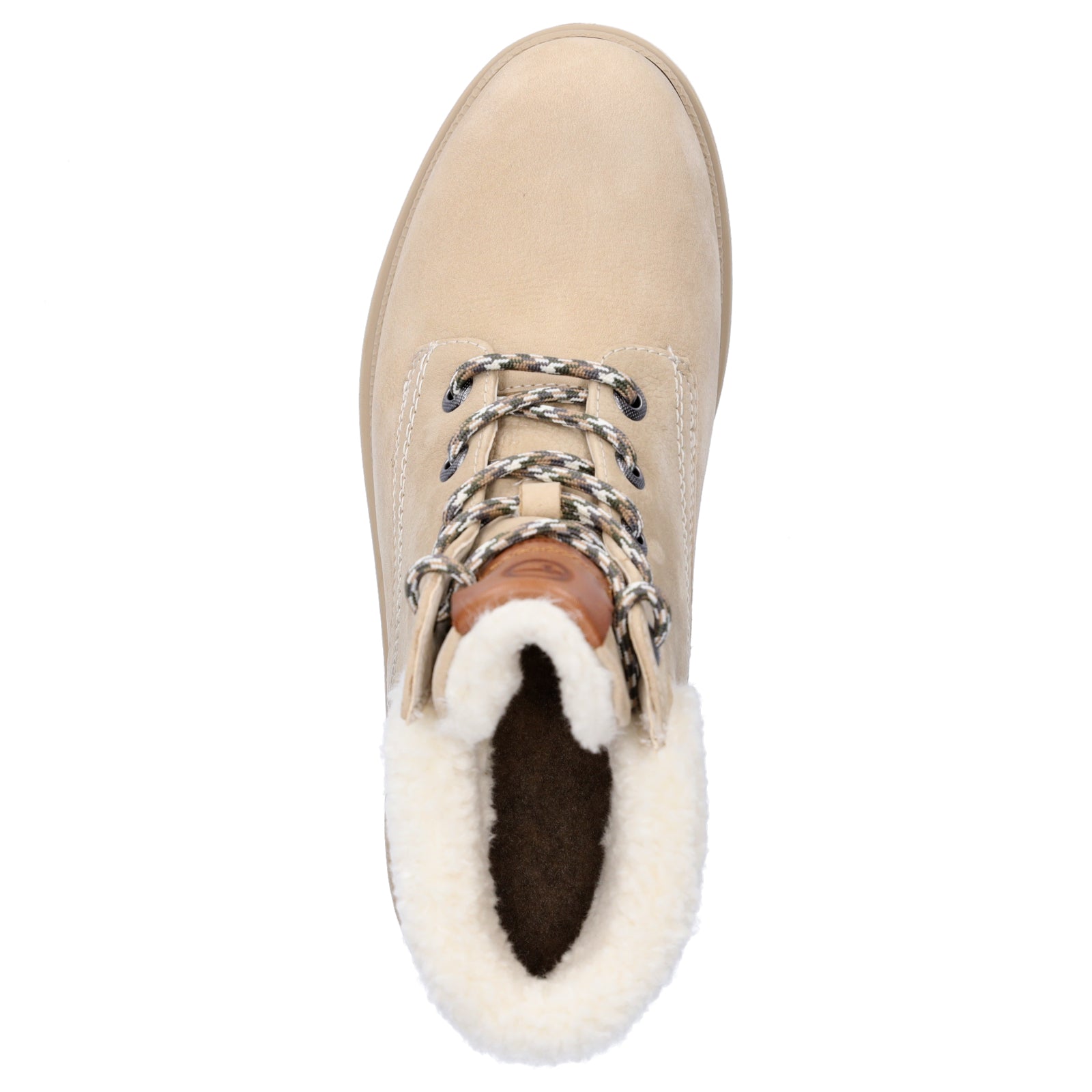 Tamaris Damen Schnürboot beige