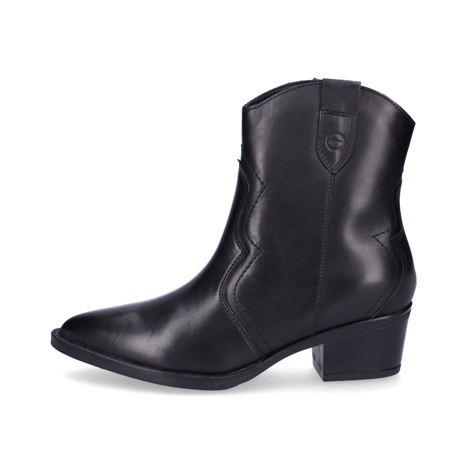 Tamaris women's leather ankle boots black
