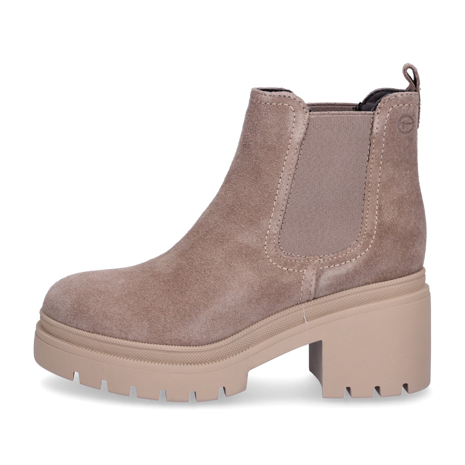 Tamaris women's Chelsea boot taupe
