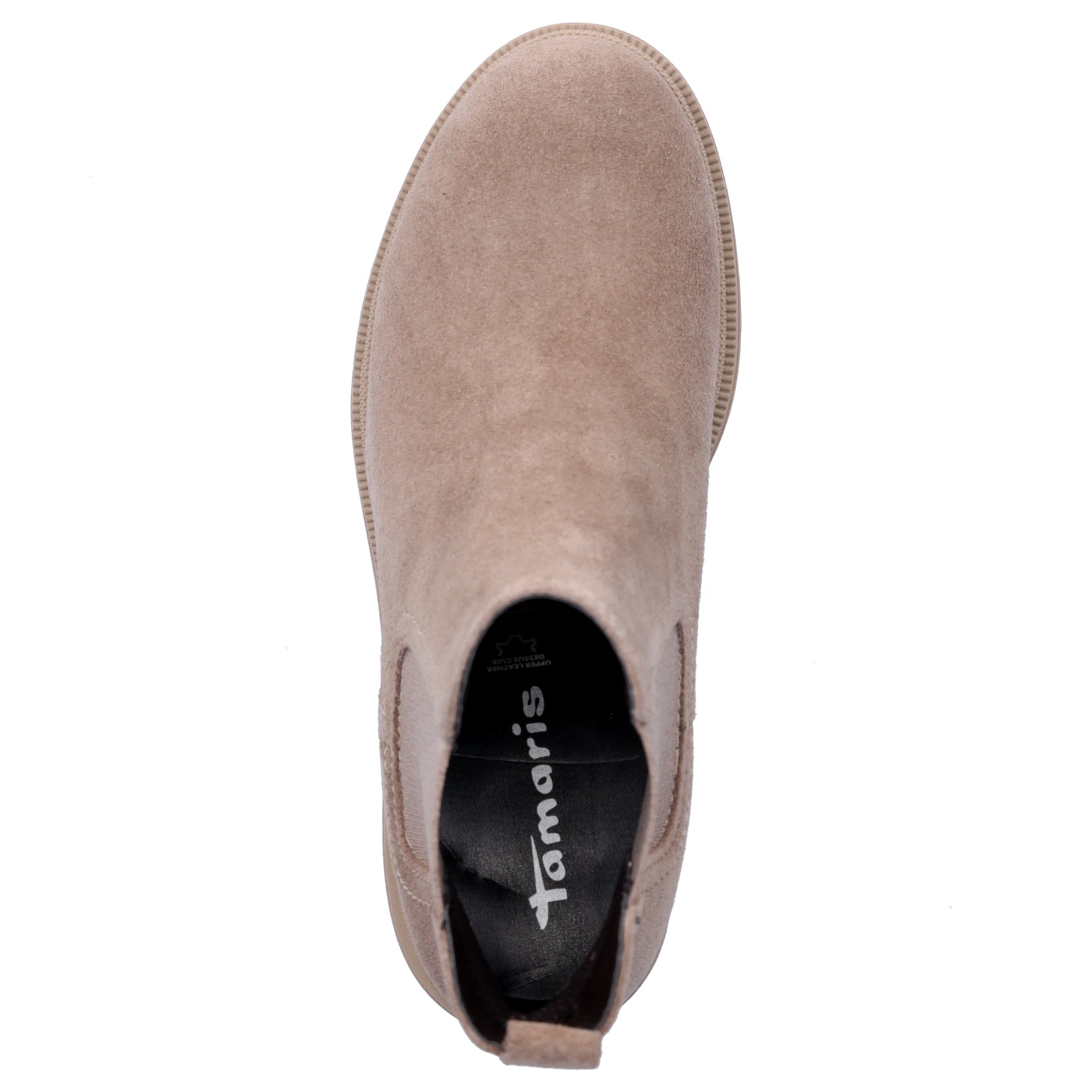 Tamaris women's Chelsea boot taupe