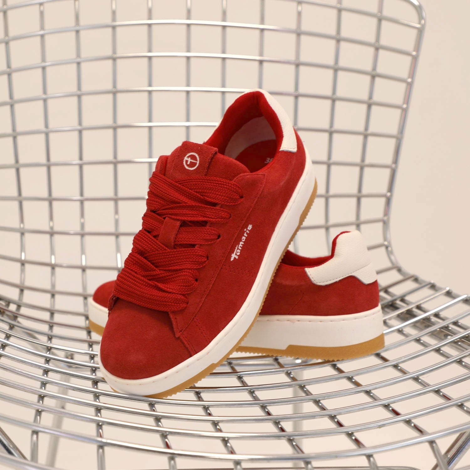 Roter Damen Sneaker von Tamaris