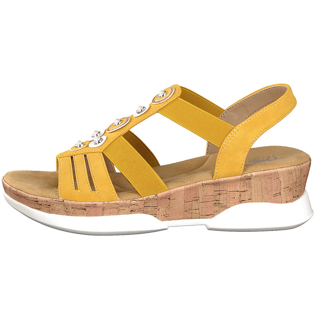Rieker women's sandals yellow