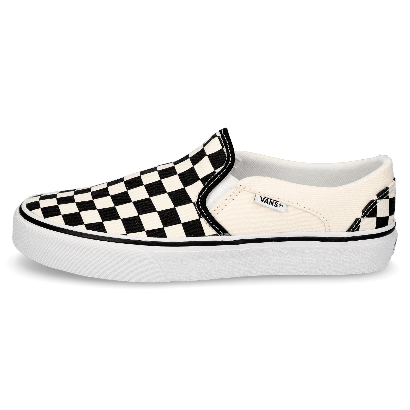 Vans women's slip-on Asher Checkerboard cream