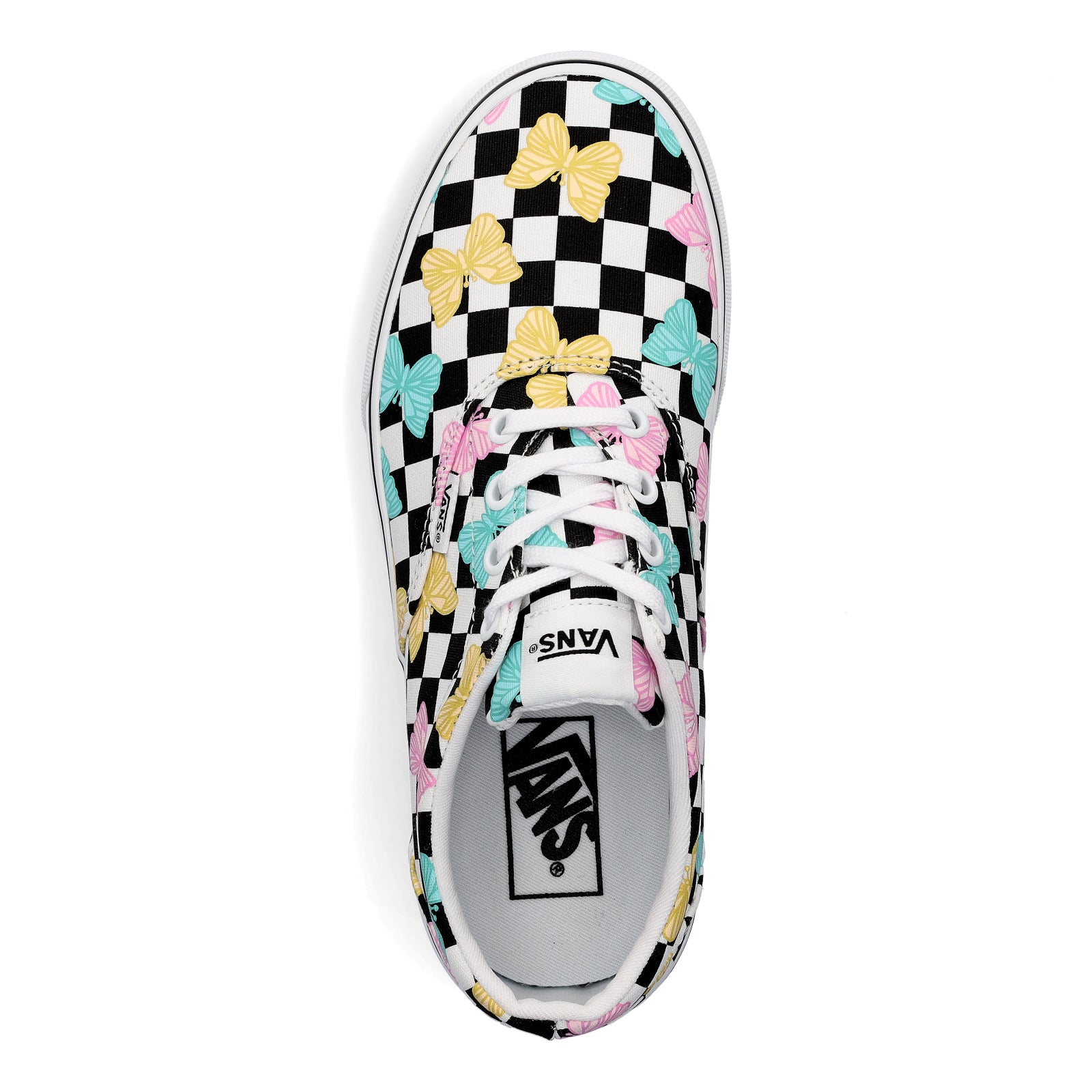 Vans women's Doheny butterfly checkerboard sneakers