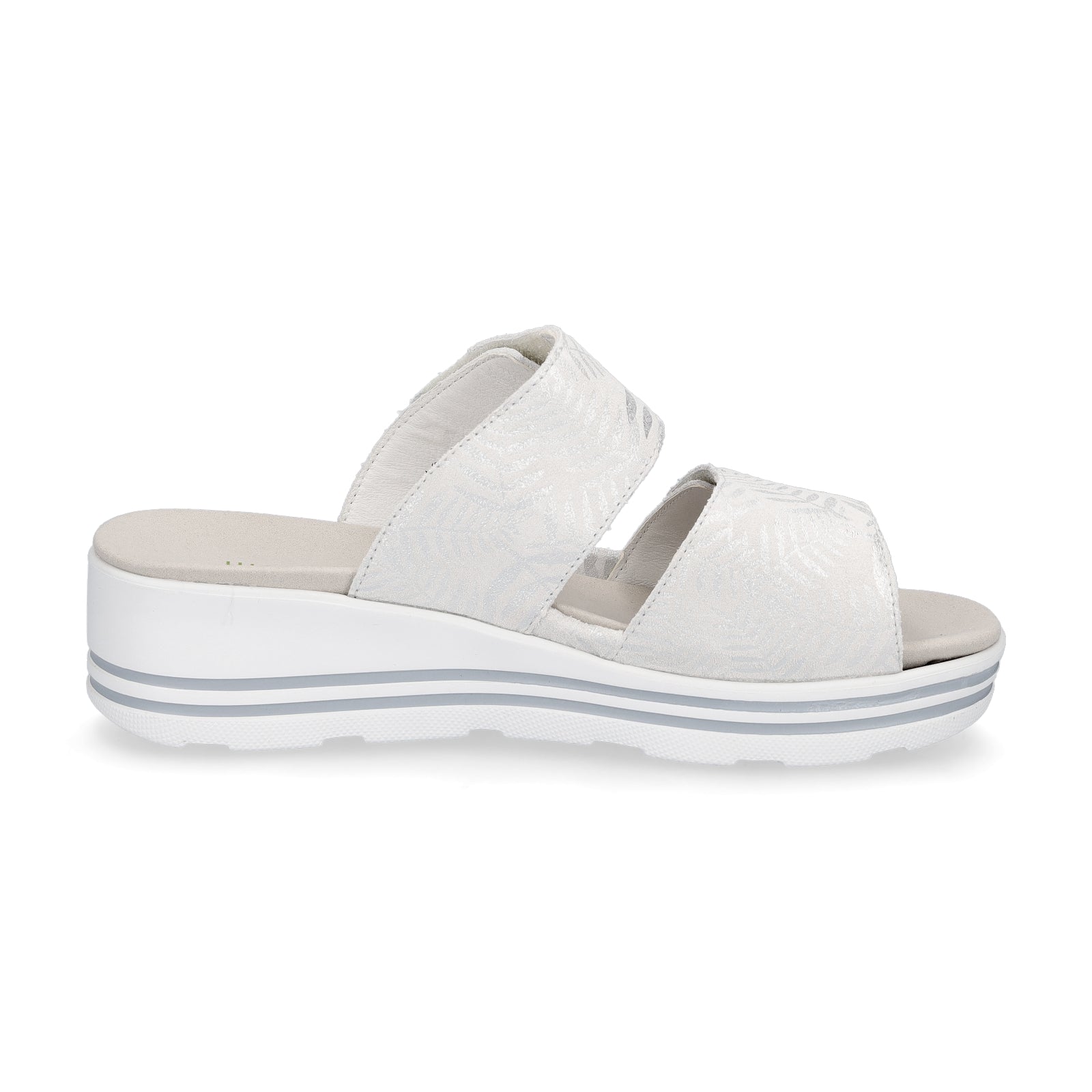 Waldläufer women's mules Michelle grey silver