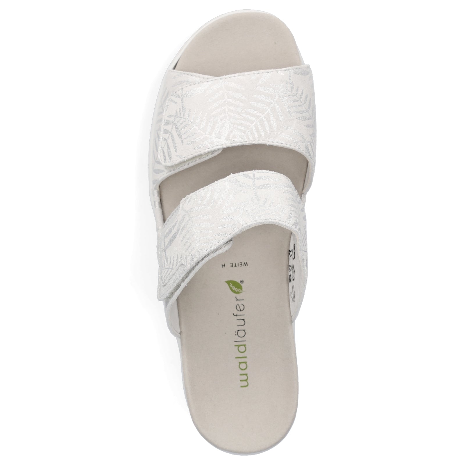 Waldläufer women's mules Michelle grey silver