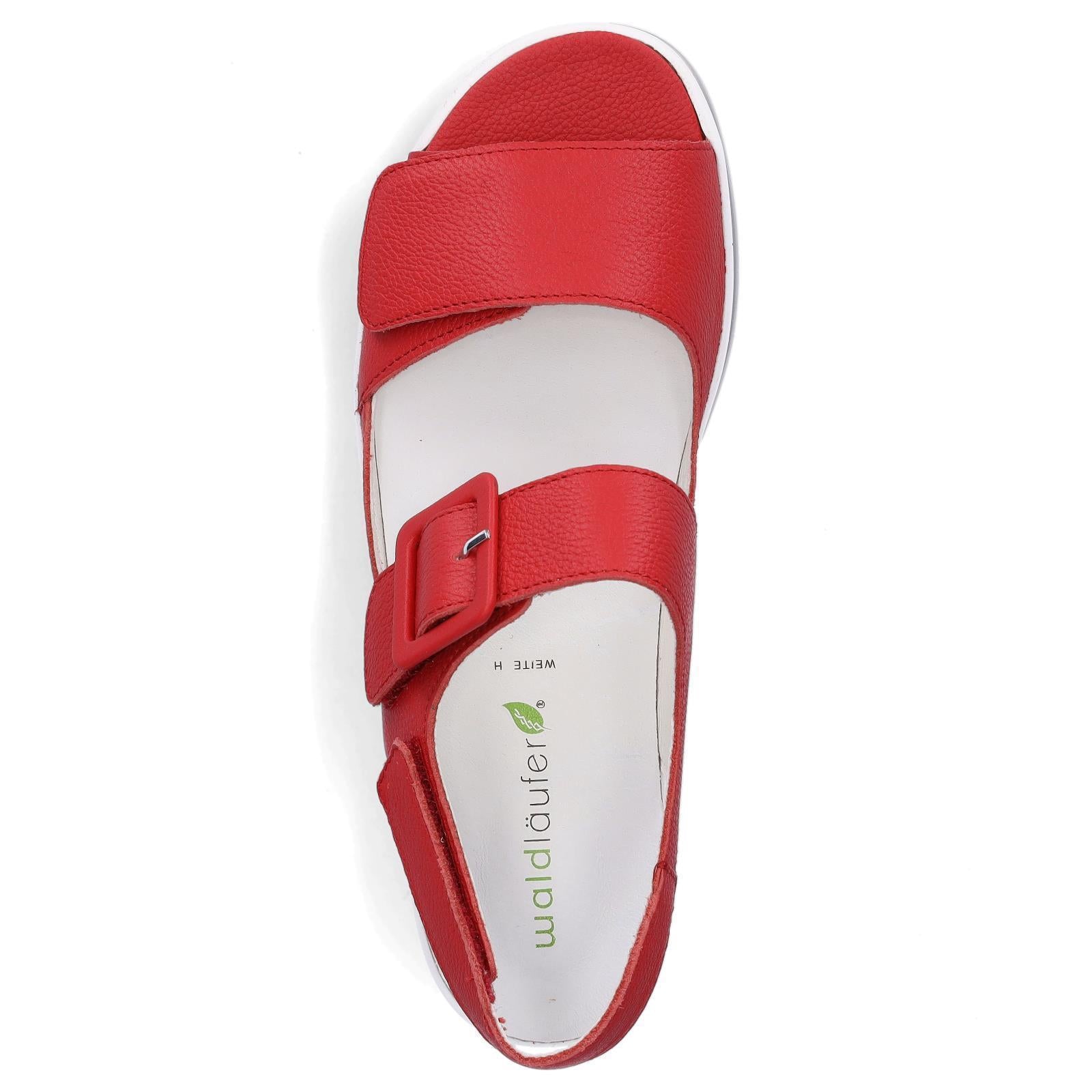 Waldläufer Damen Sandale rot