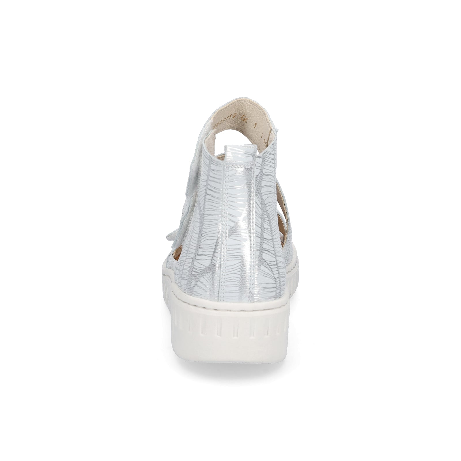 Waldläufer women's sandal Willow white silver