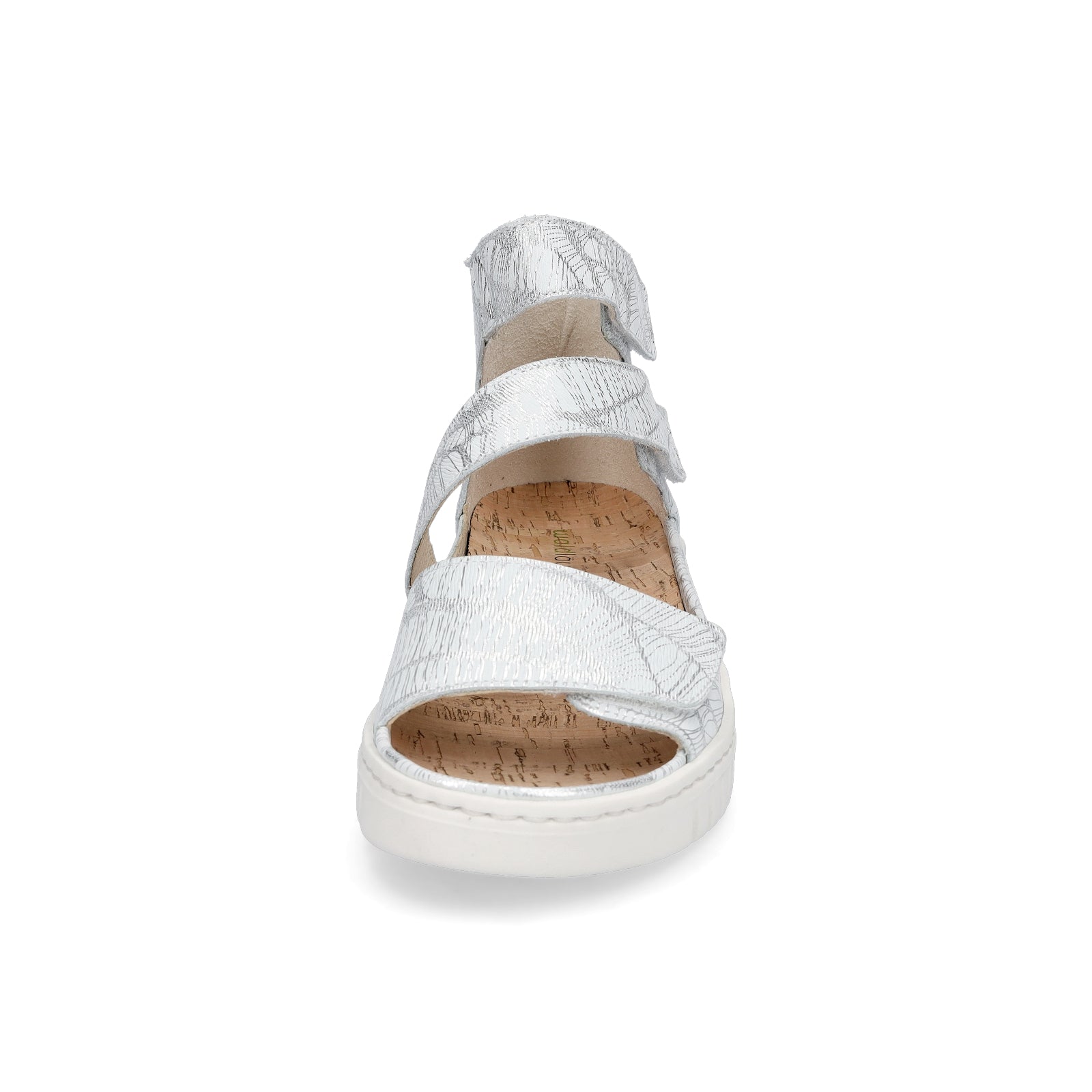 Waldläufer women's sandal Willow white silver