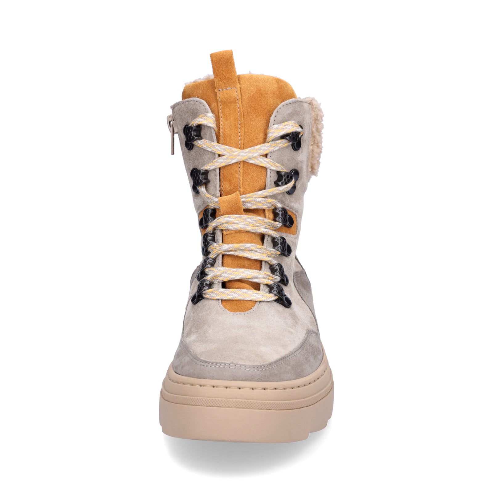 Waldläufer Damen Schnürboot Saiga beige orange