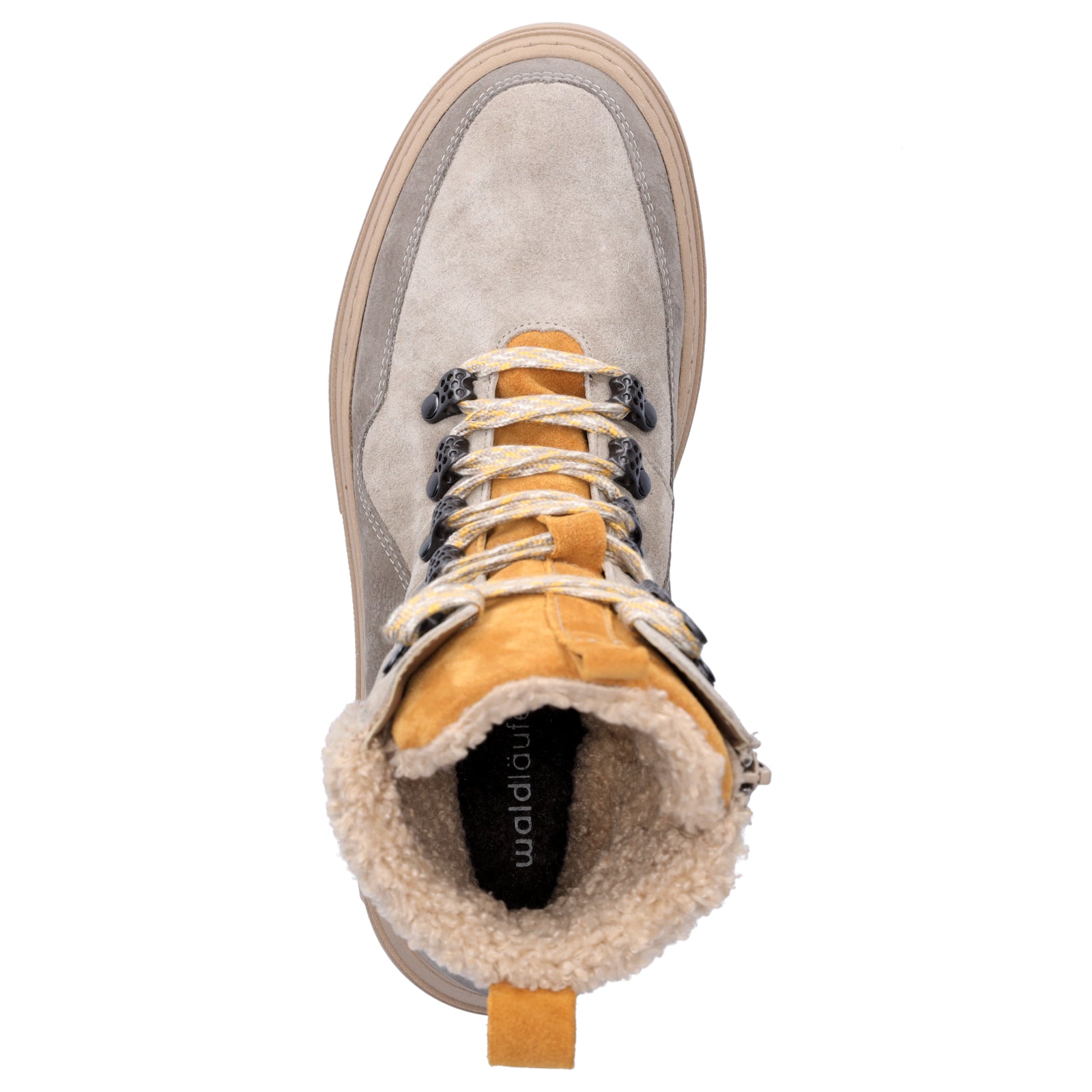 Waldläufer Damen Schnürboot Saiga beige orange