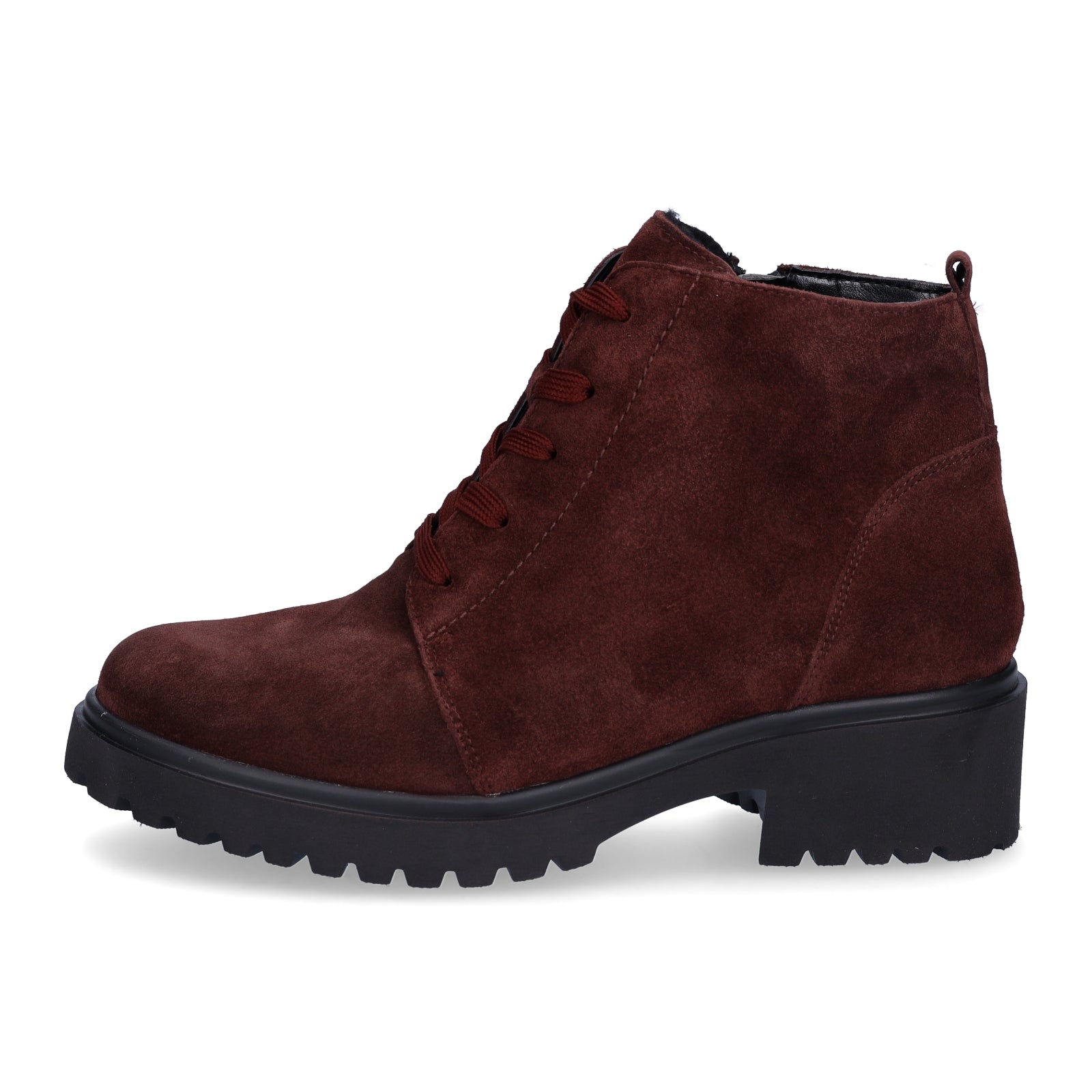 Waldläufer Damen Schnürstiefelette Luise bordeaux