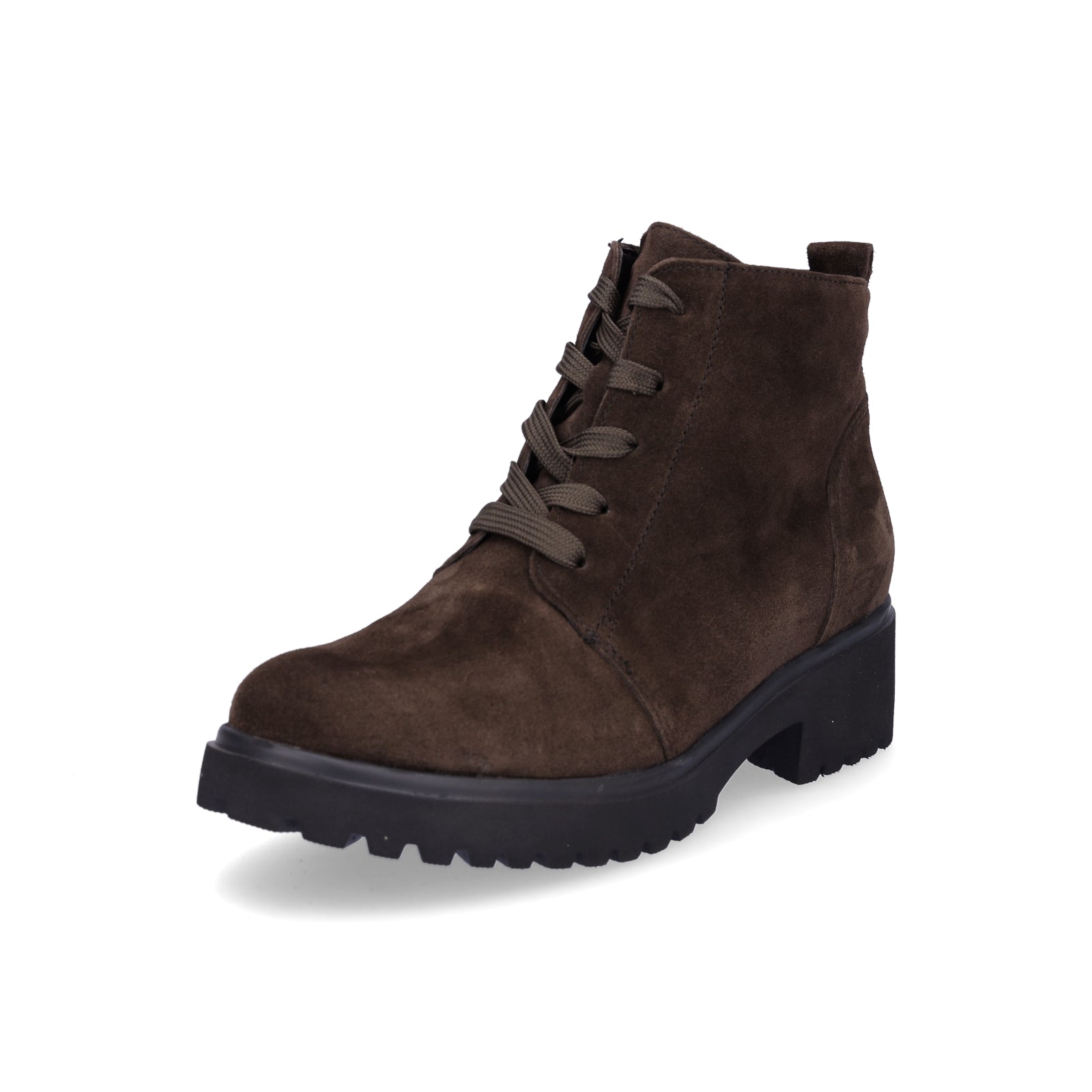 Waldläufer women's lace-up ankle boots Luise brown