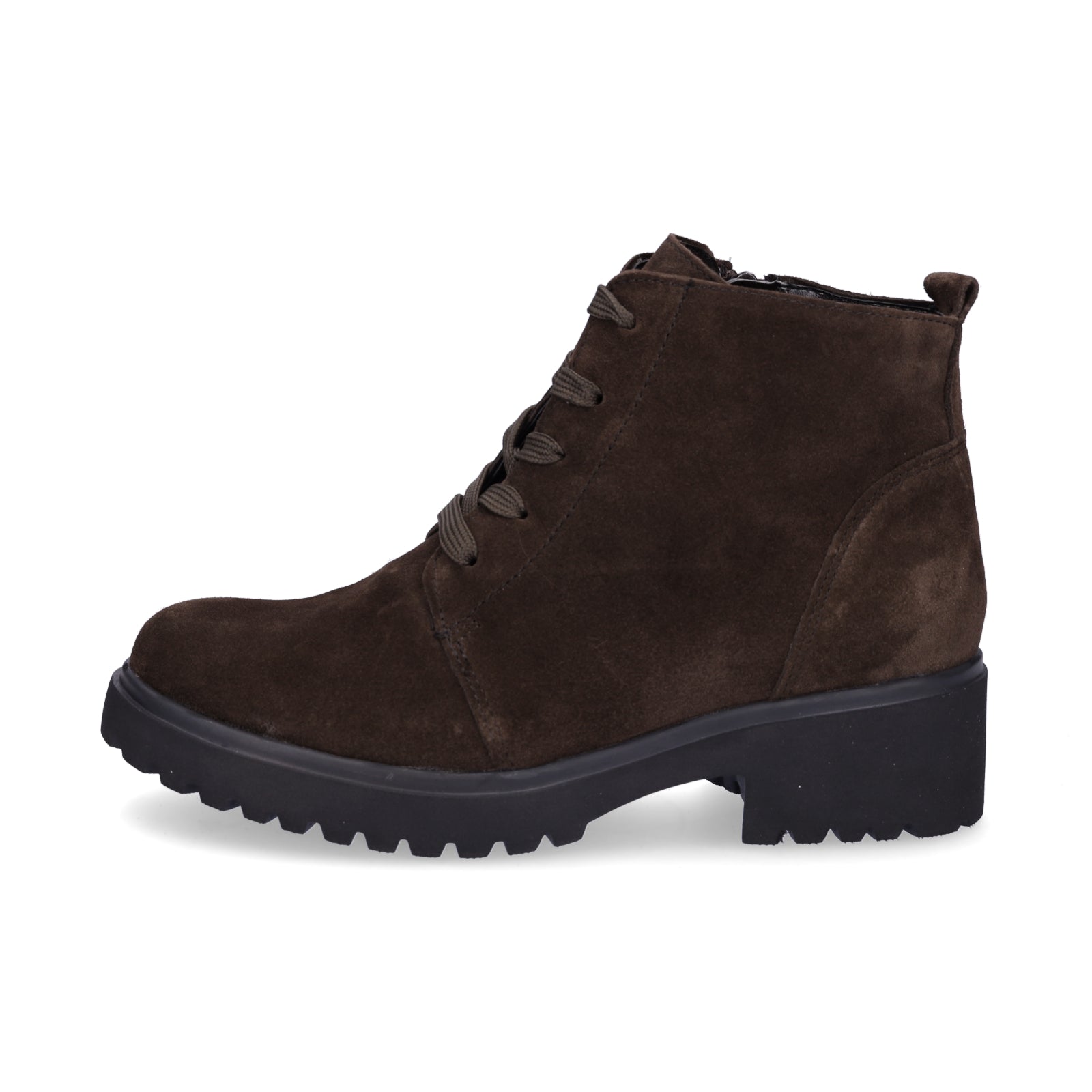 Waldläufer women's lace-up ankle boots Luise brown