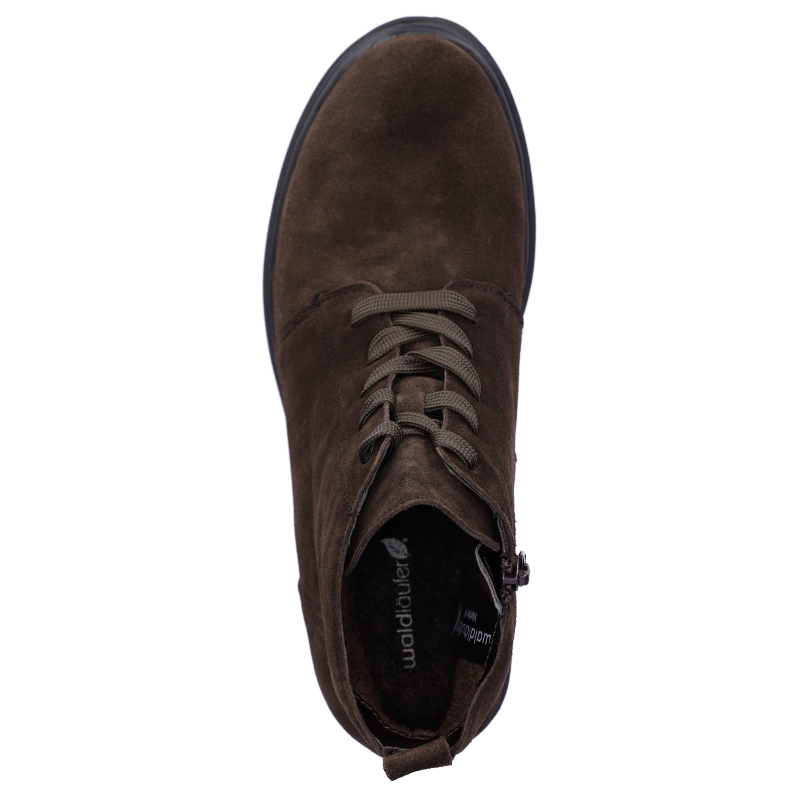 Waldläufer women's lace-up ankle boots Luise brown