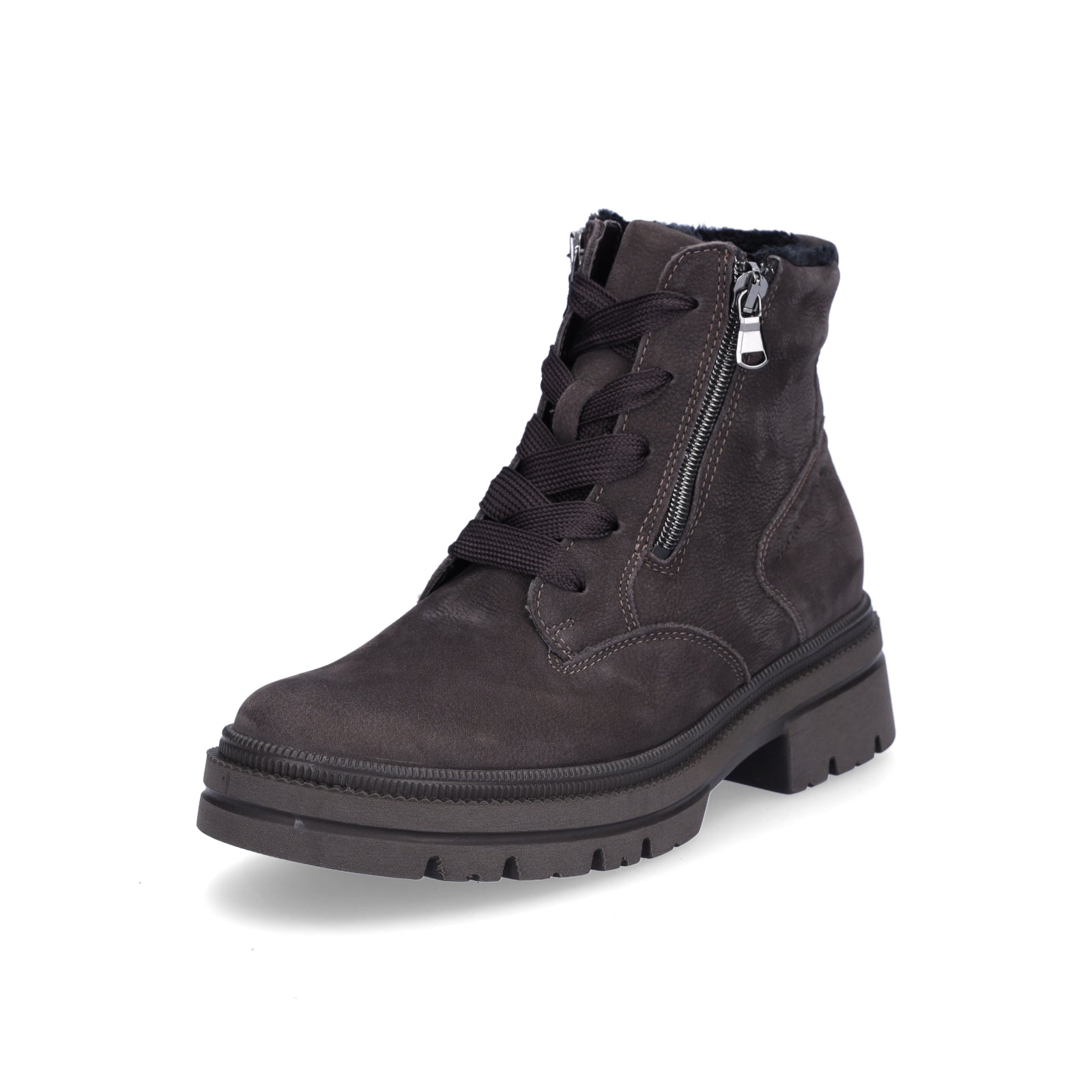 Waldläufer Women's Lace-up Boot Amara Brown