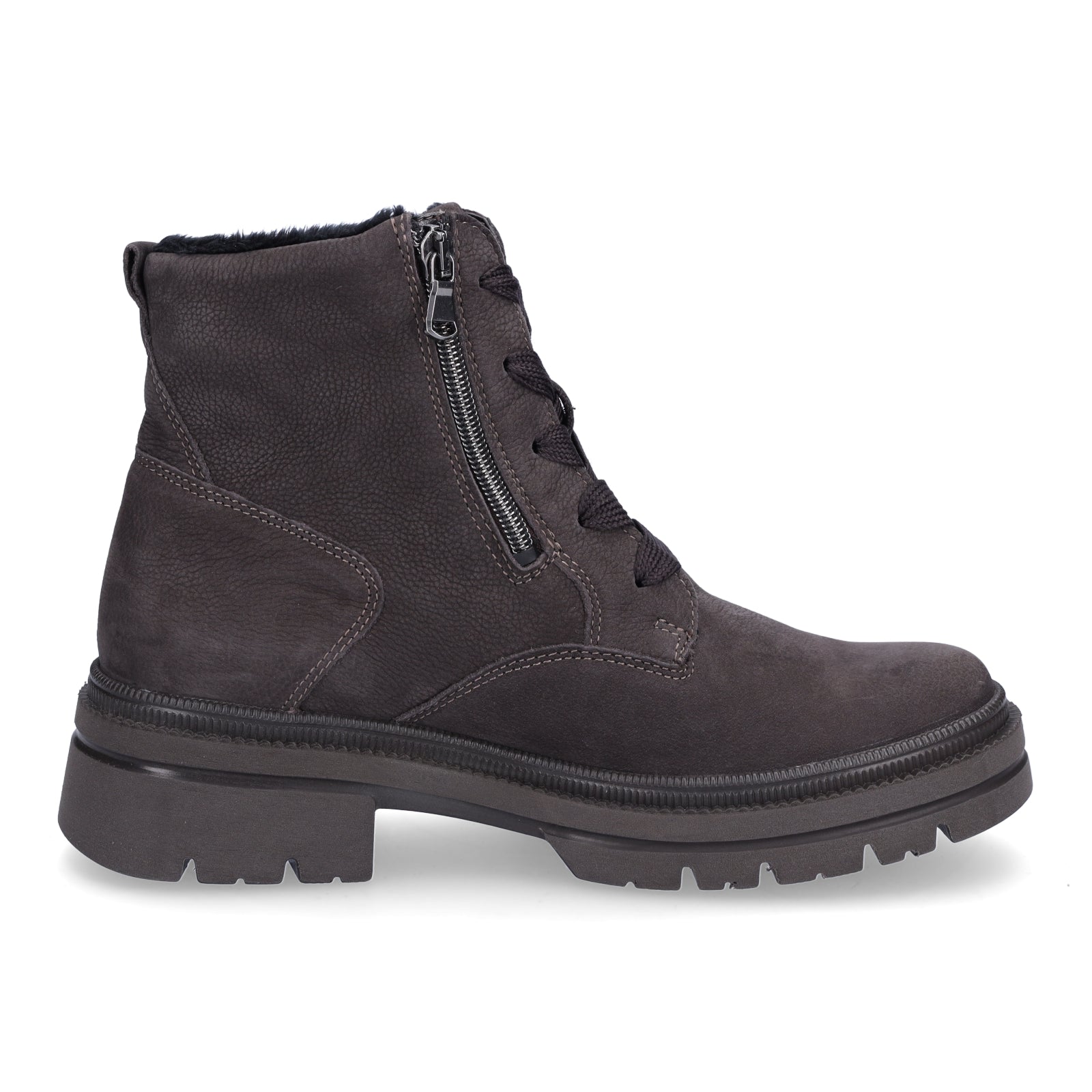 Waldläufer Women's Lace-up Boot Amara Brown