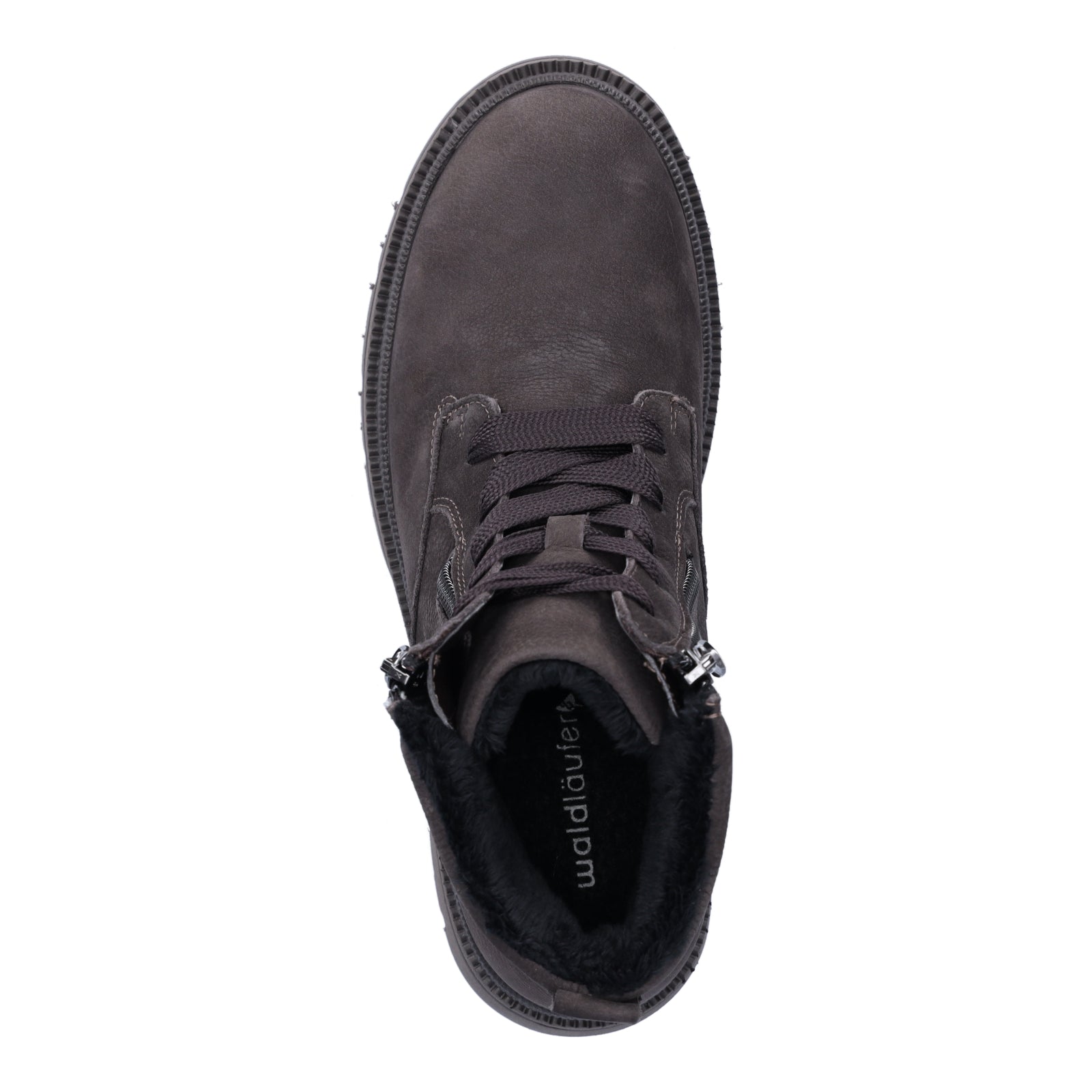 Waldläufer Women's Lace-up Boot Amara Brown