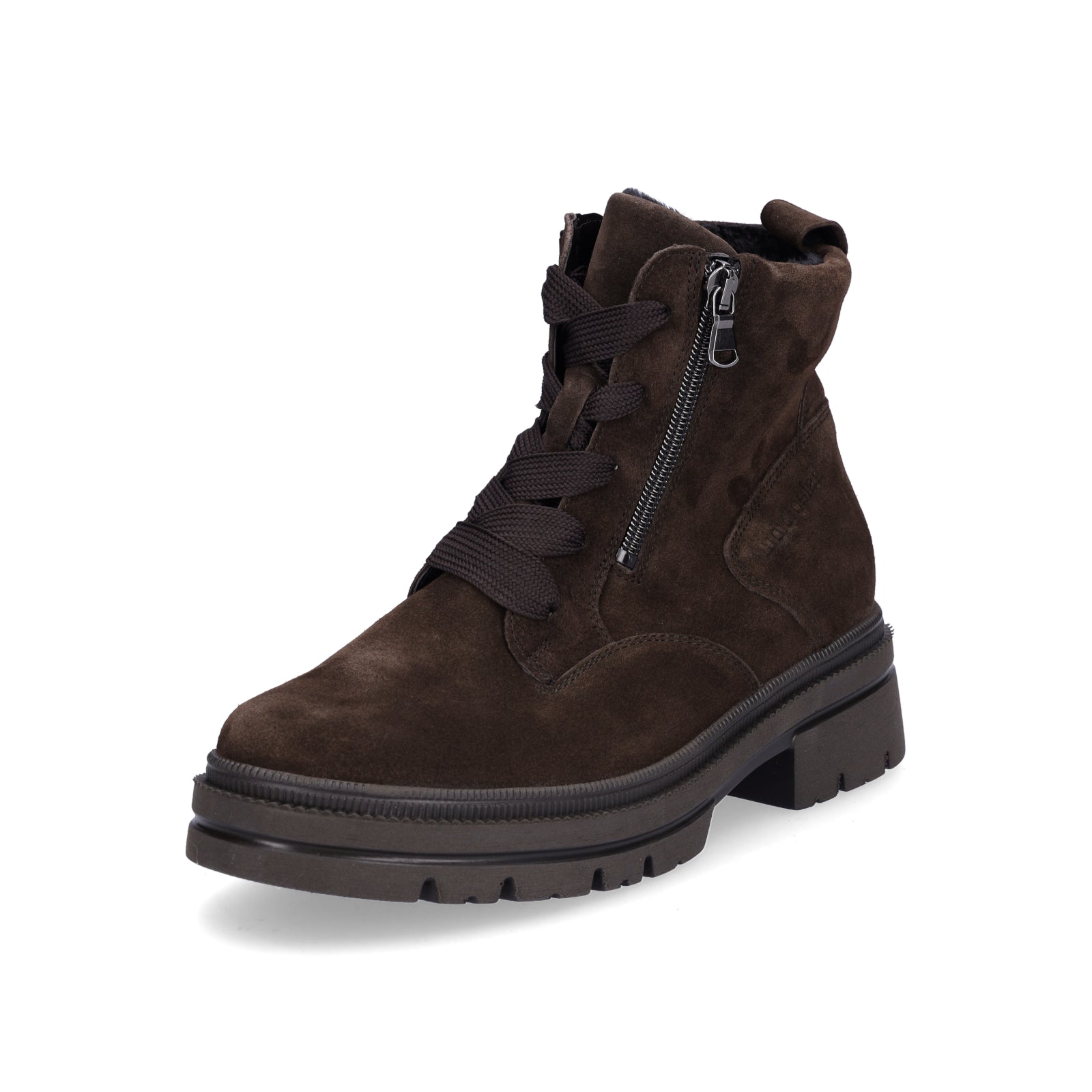 Waldläufer women's lace-up boot Amara brown