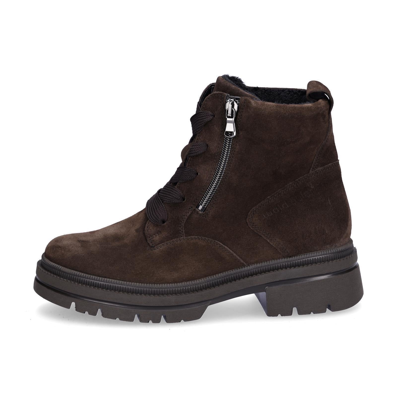 Waldläufer women's lace-up boot Amara brown