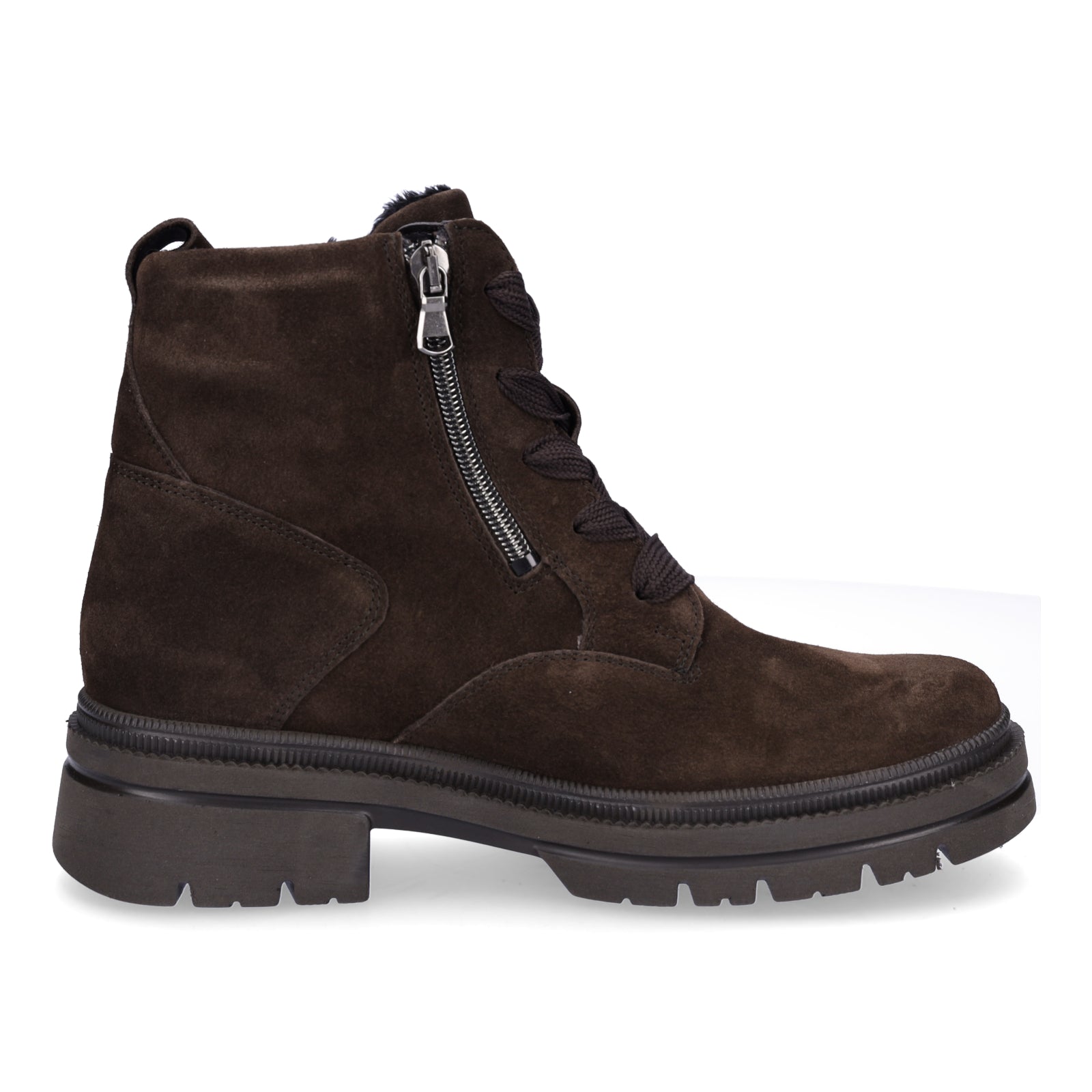 Waldläufer women's lace-up boot Amara brown