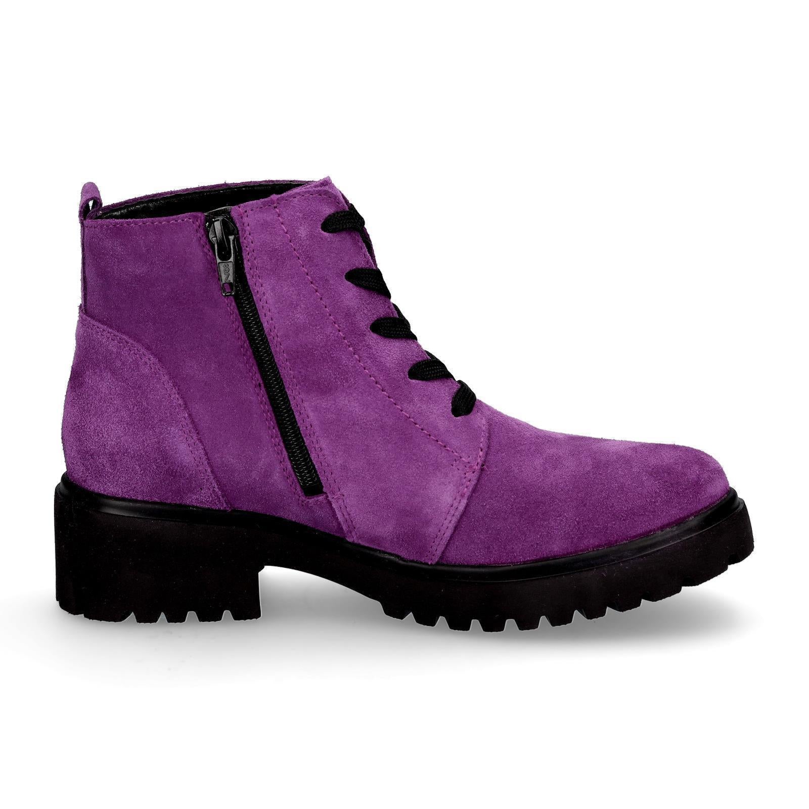 Waldläufer Damen Schnürboot Luise fuchsia