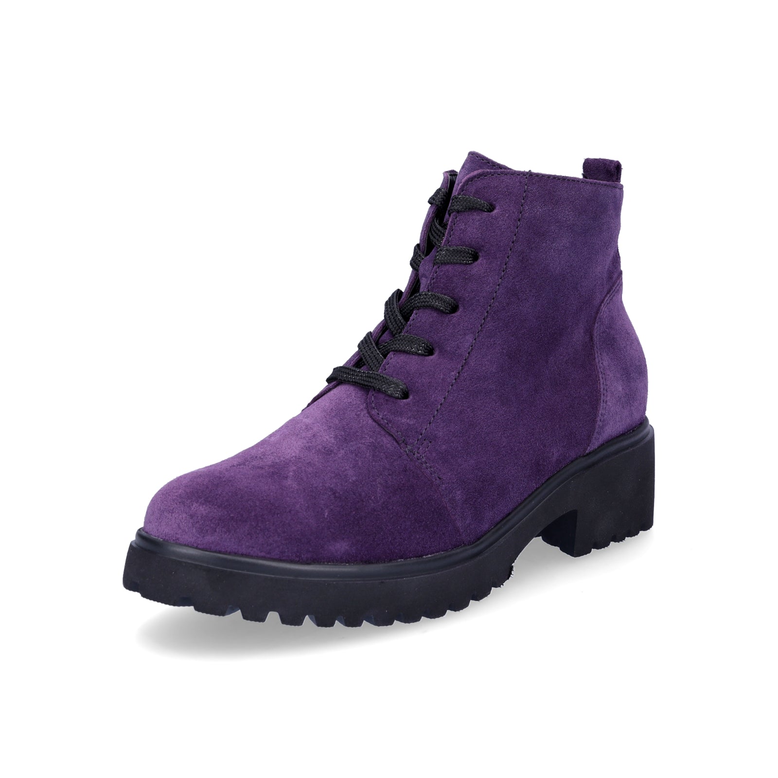 Waldläufer women's lace-up ankle boots Luise purple