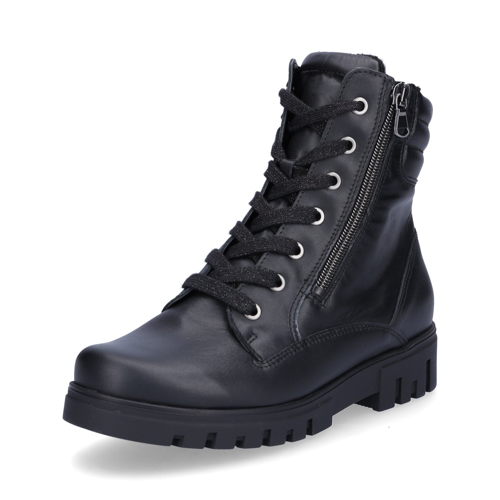 Waldläufer Damen Schnürboot Serena schwarz