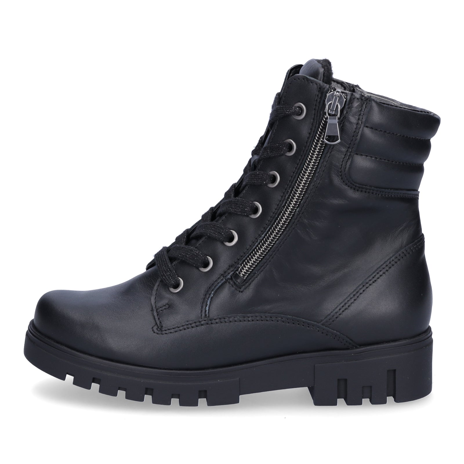 Waldläufer Damen Schnürboot Serena schwarz