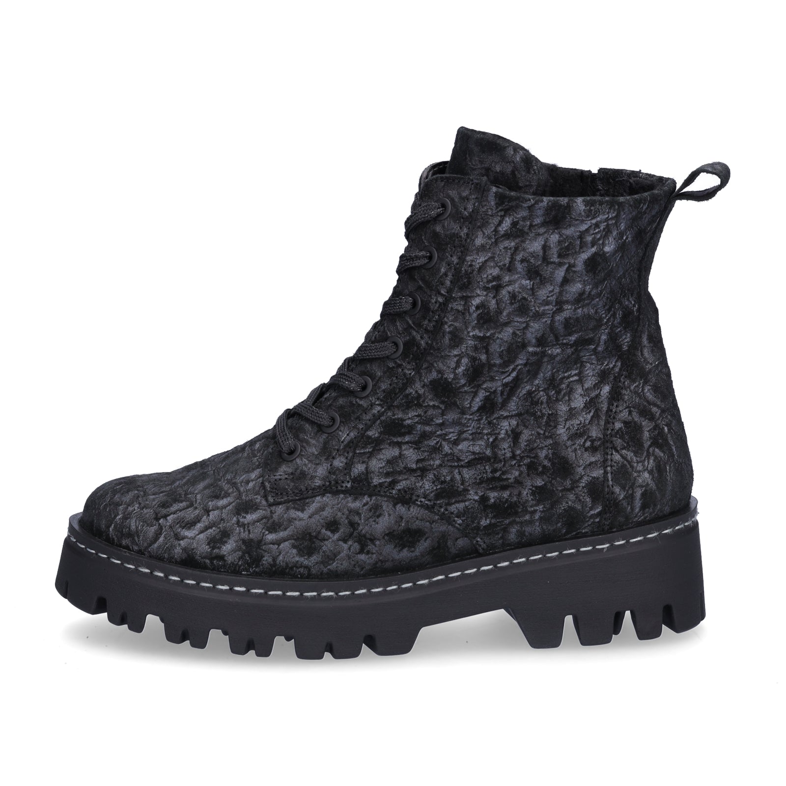 Waldläufer Damen Stiefelette London schwarz