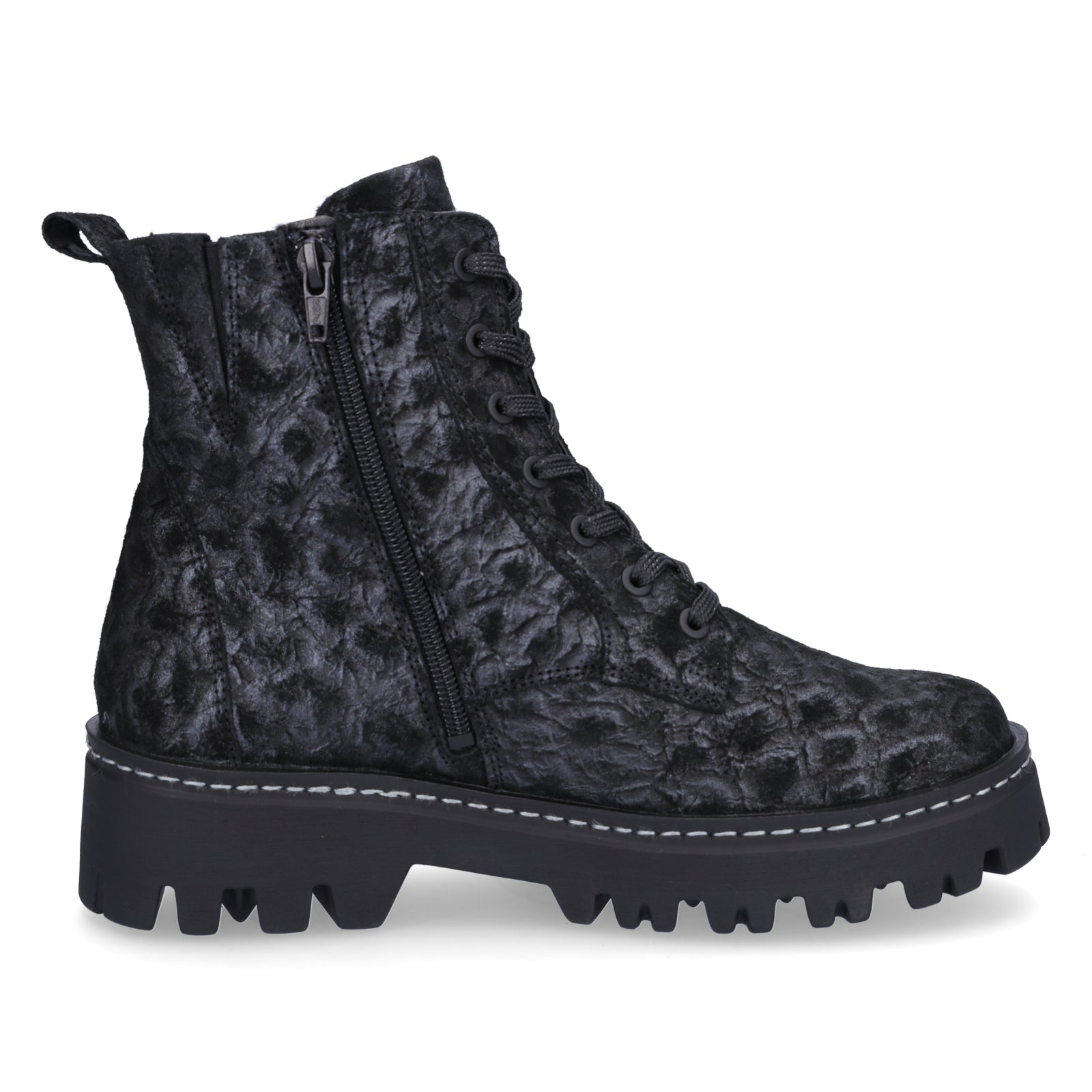 Waldläufer Damen Stiefelette London schwarz